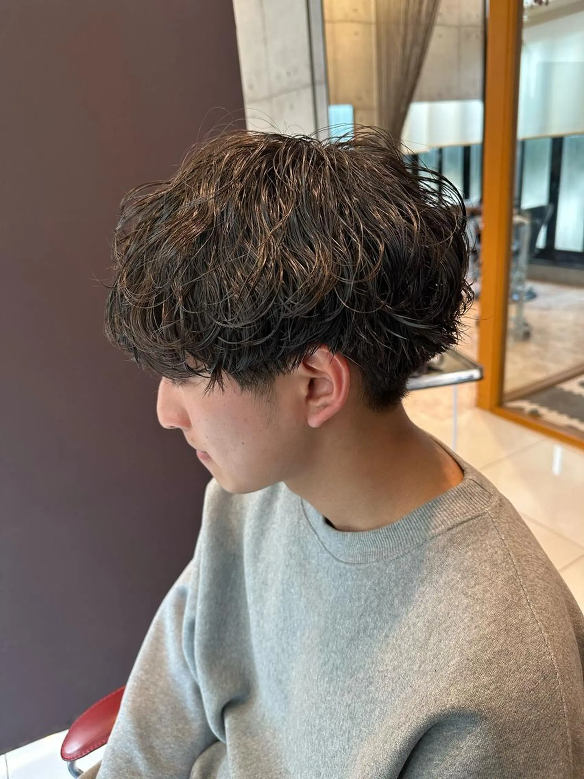 パーマ メンズ メンズパーマ 波巻きパーマ 仙台駅/メンズパーマ /🔗髙橋海汰のヘアスタイル