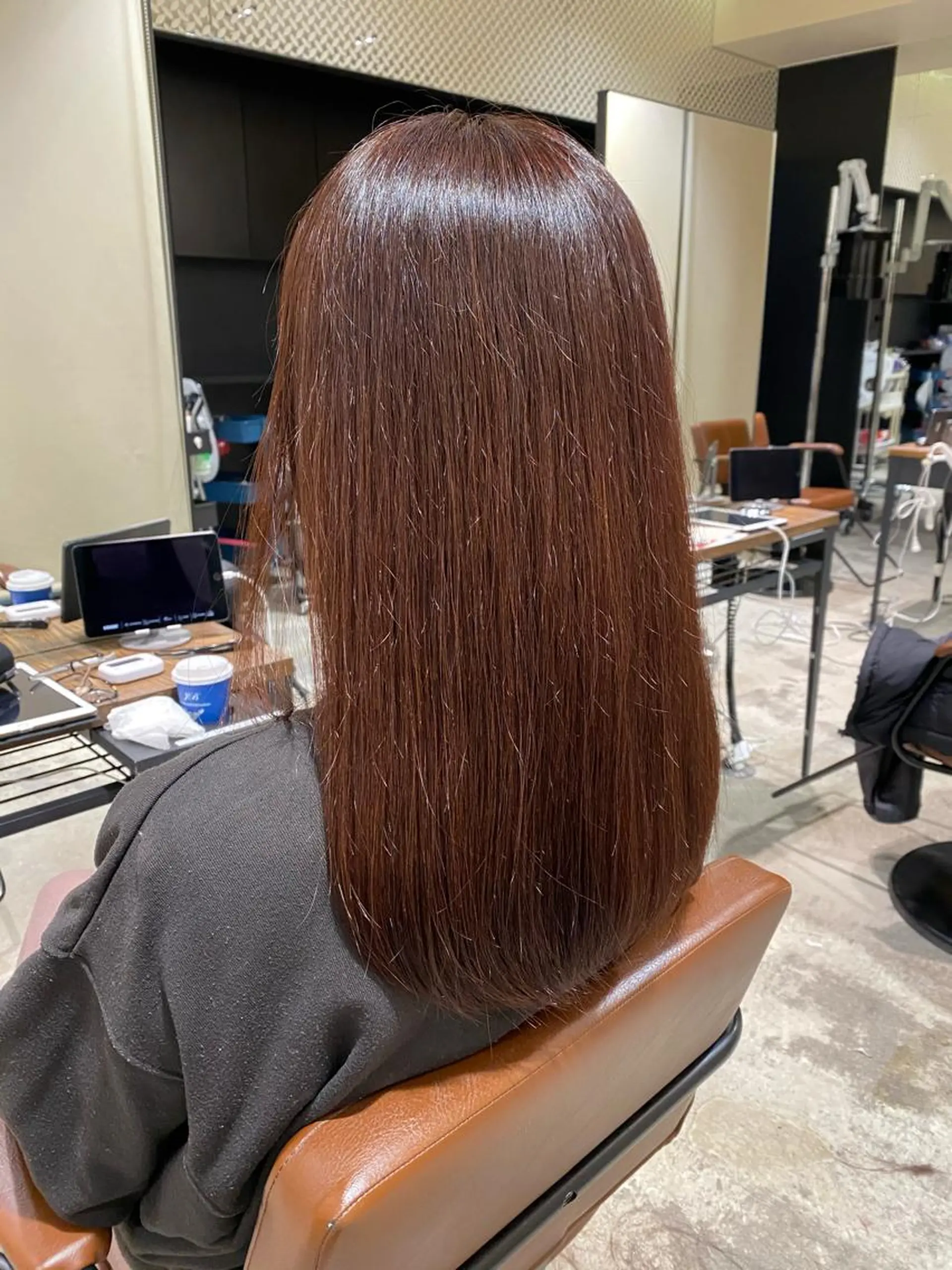 ミディアム カラー 佐藤 悠衣/透明感 カラー/似合わせ前髪のヘアスタイル