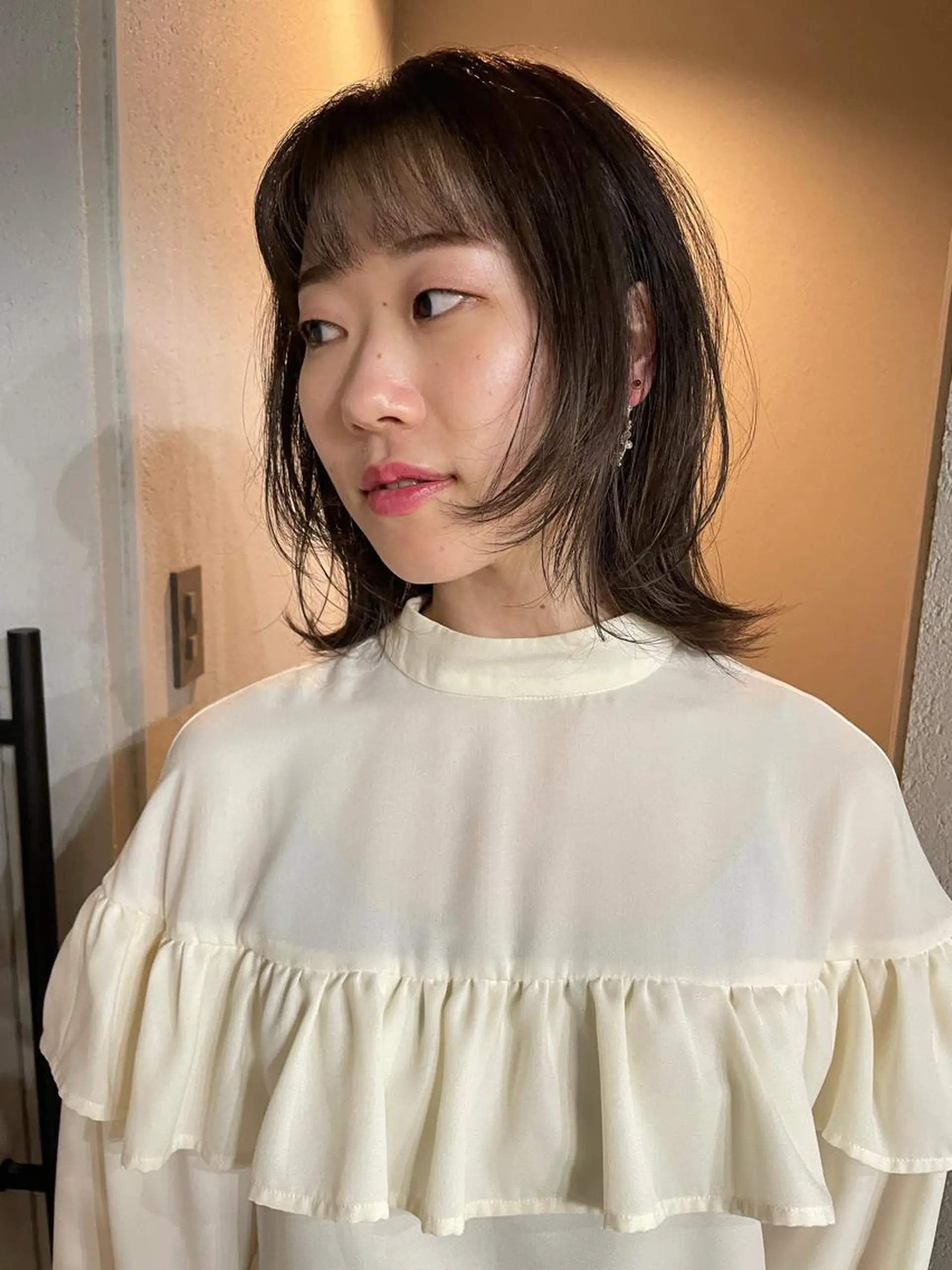 ミディアム カラー 吉田一輝 外国人パーマのヘアスタイル