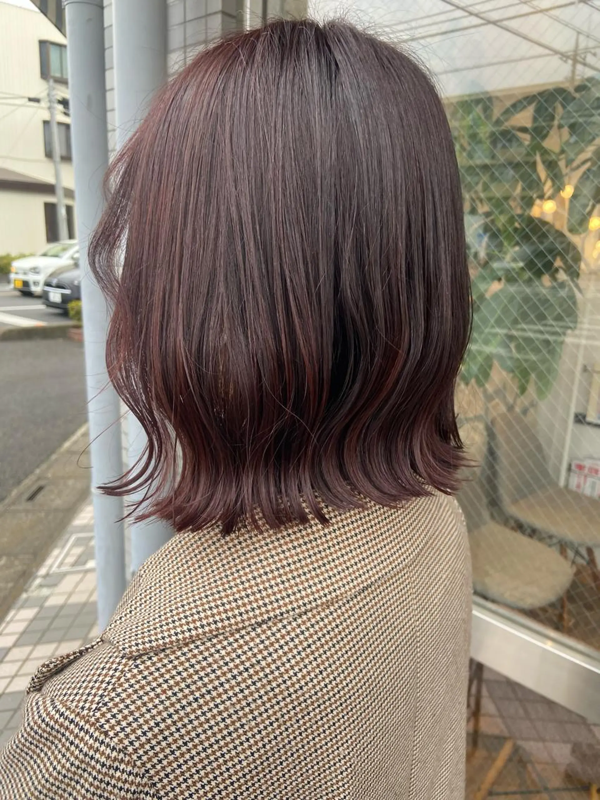ミディアム カラー ヘアカラー ハラダ ヒナミのヘアスタイル