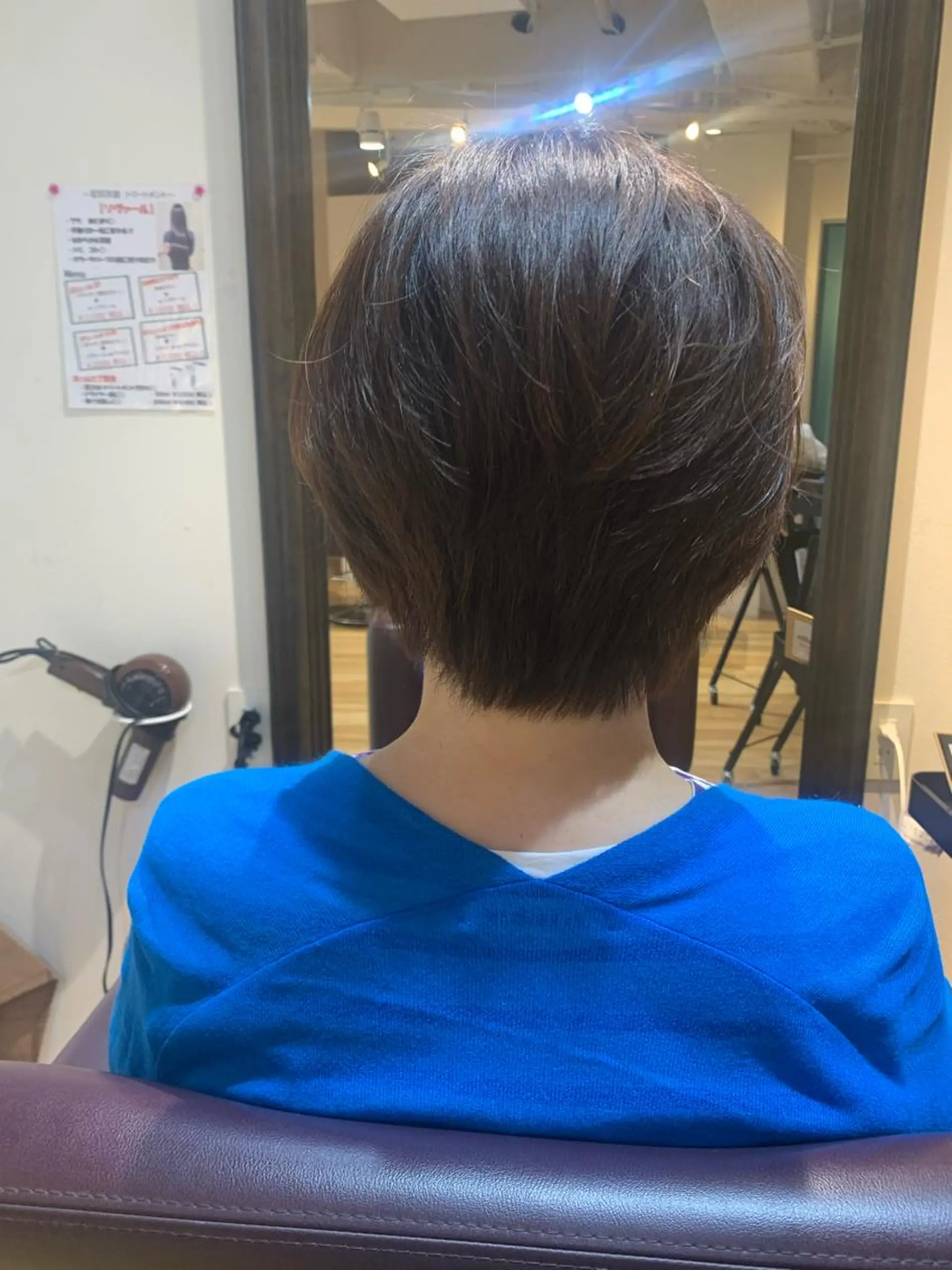 ショート カラー パーマ ヘアアレンジ メンズ キッズ テラコッタ 顔周りカット レイヤーカット ショートヘア ストレートパーマ 白髪世代特化 🌿飯塚京橋のヘアスタイル