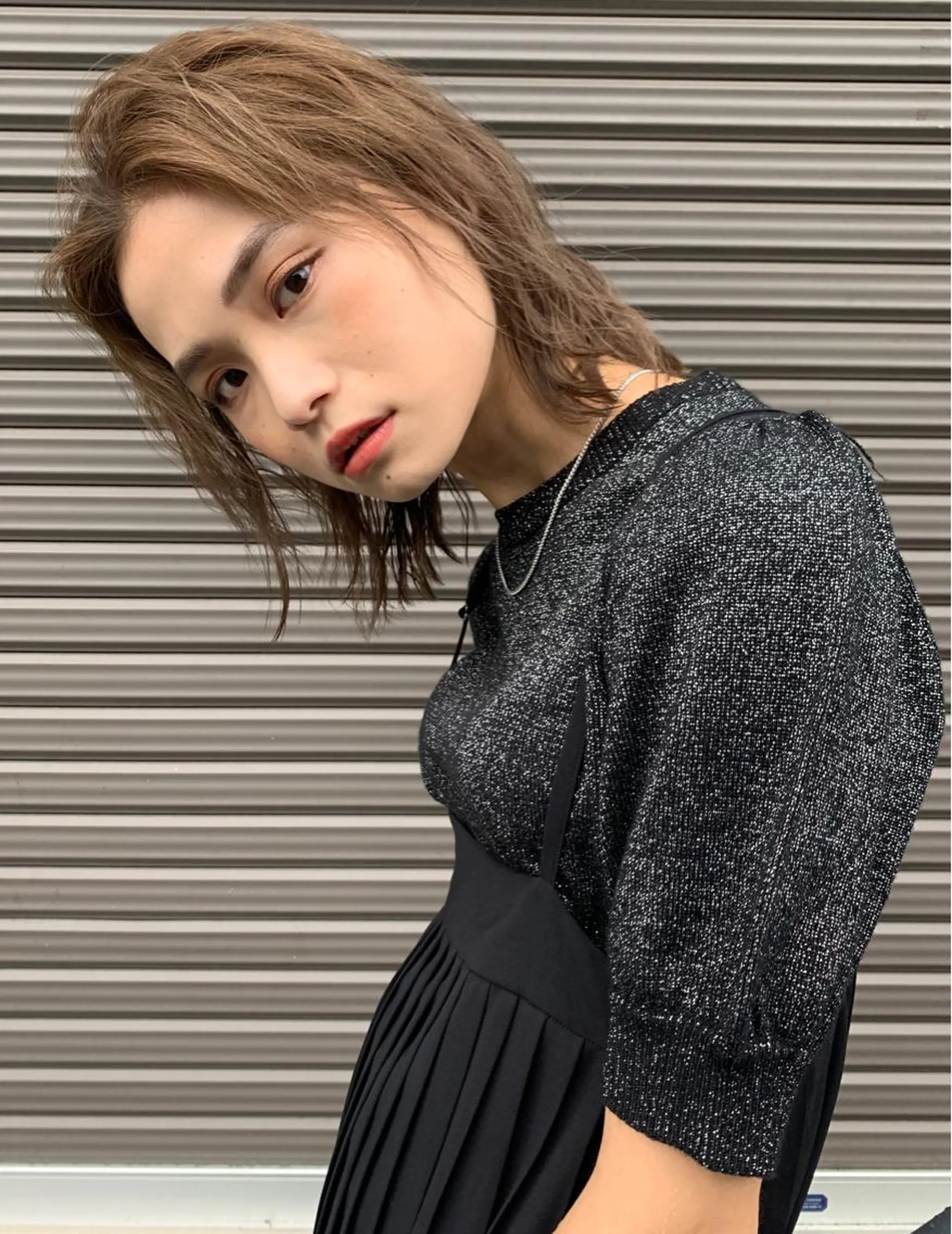 ショート カラー ベージュカラー ミルクティーベージュ ウルフカット カット ヘアカラー PAIR DAISUKEのヘアスタイル