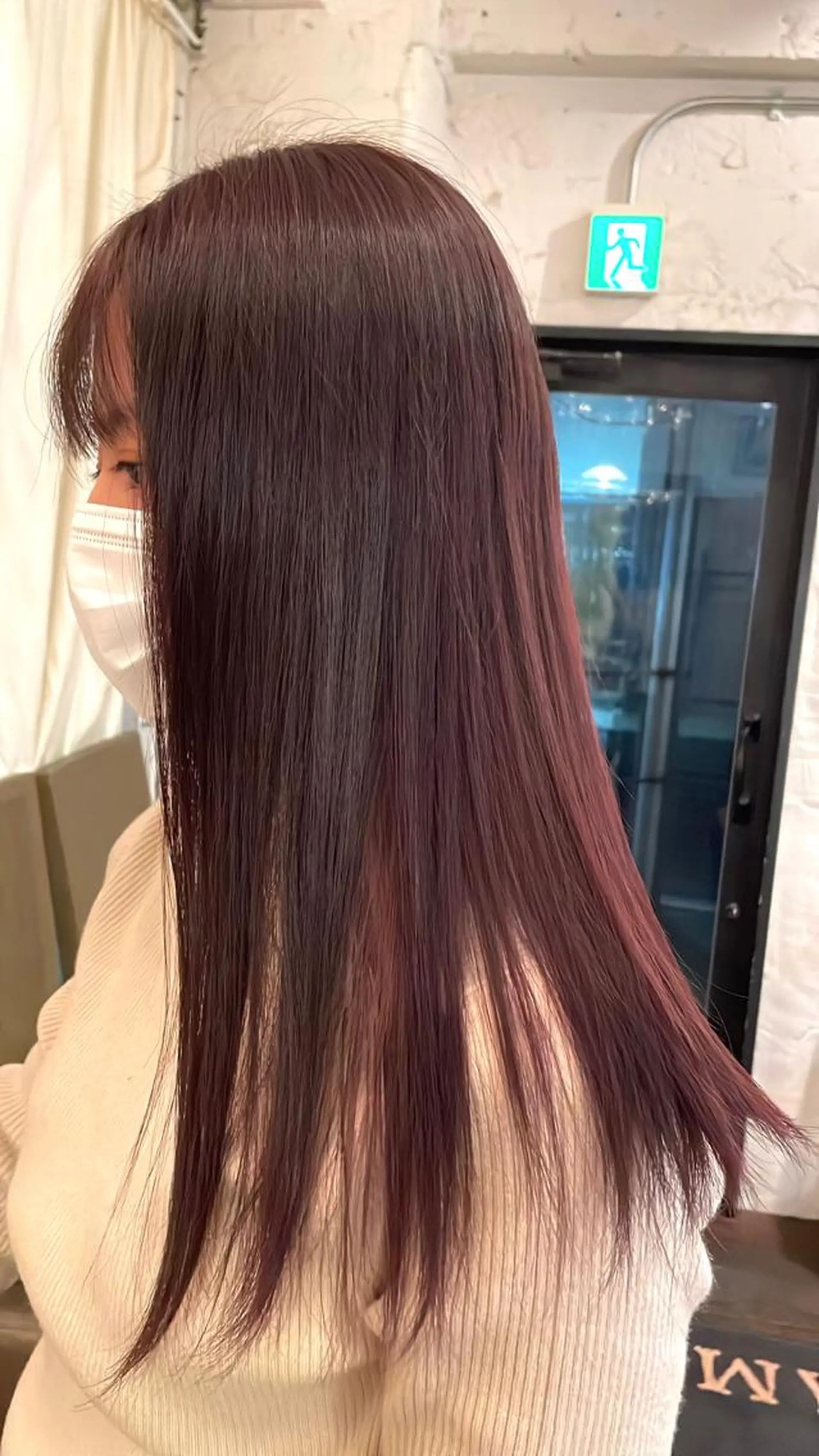 ロング ピンクブラウン 榎本 紀美／カット募集中のヘアスタイル