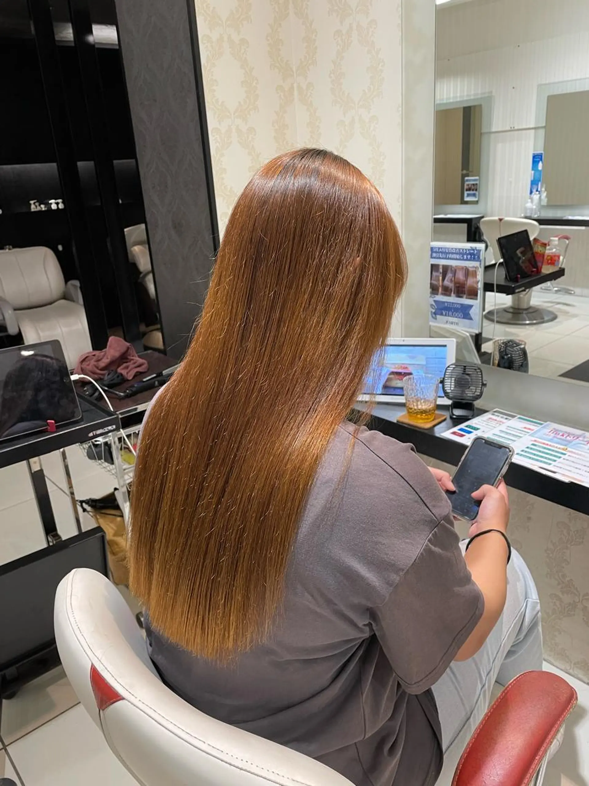 ロング 髪質改善 カット 縮毛矯正 渡辺 広輝のヘアスタイル