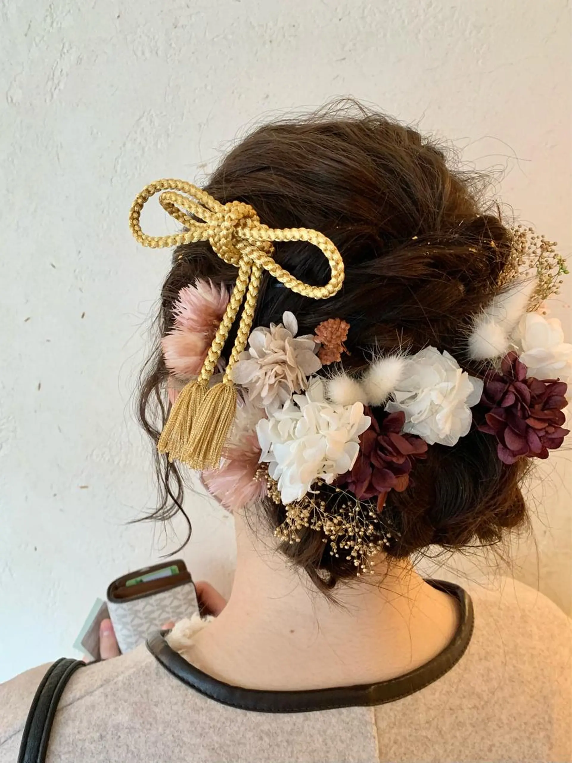 ミディアム ヘアアレンジ 近鉄奈良 カラー　うのさくらのヘアスタイル