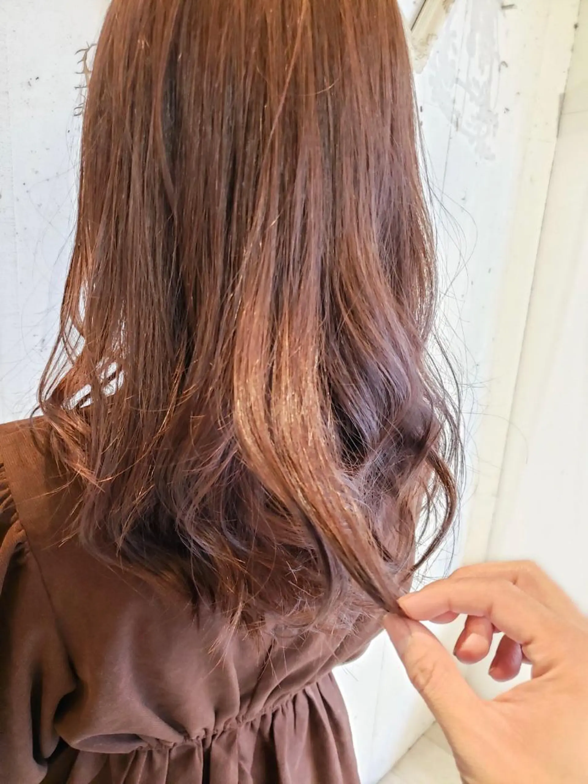 セミロング カラー いまじゅく あおいのヘアスタイル