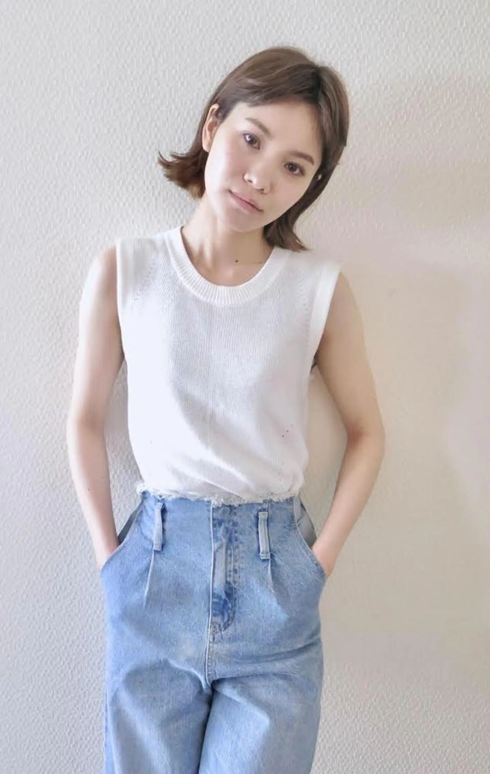 ミディアム カラー 外ハネヘア 芝 幸大のヘアスタイル