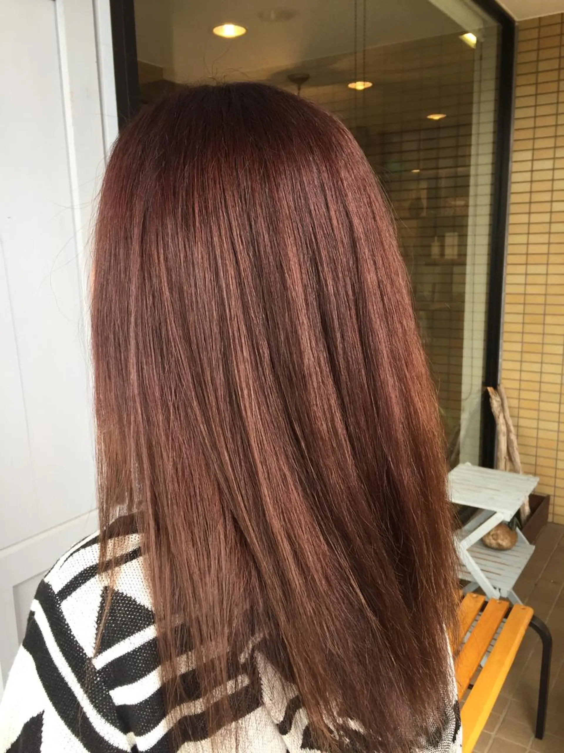 ロング カラー ハイトーンカラー ピンクカラー ツキダテ ユイのヘアスタイル