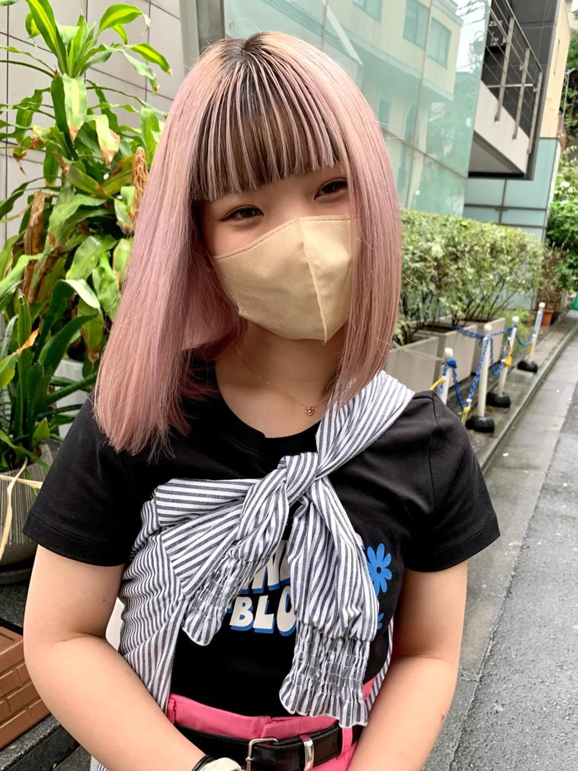 ミディアム カラー ヘアアレンジ ヘアカラー トリートメント ヘアセット ハイトーン/美髪矯正 🍃大江拓実のヘアスタイル