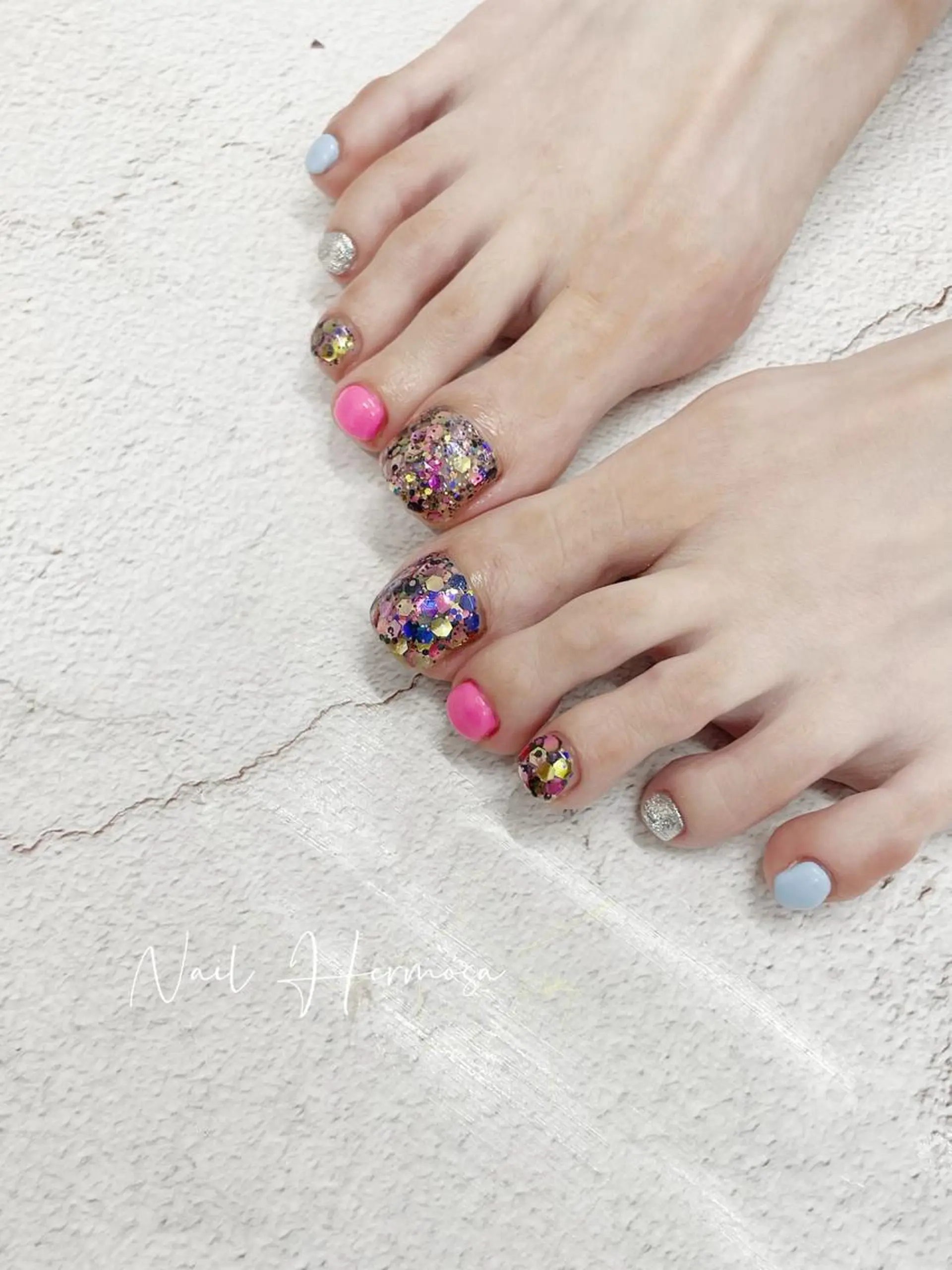 ネイル 桜ネイル 長さ出し フラッシュネイル フラワーネイル フットネイル ハンドネイル ネイル エルモサのネイルデザイン