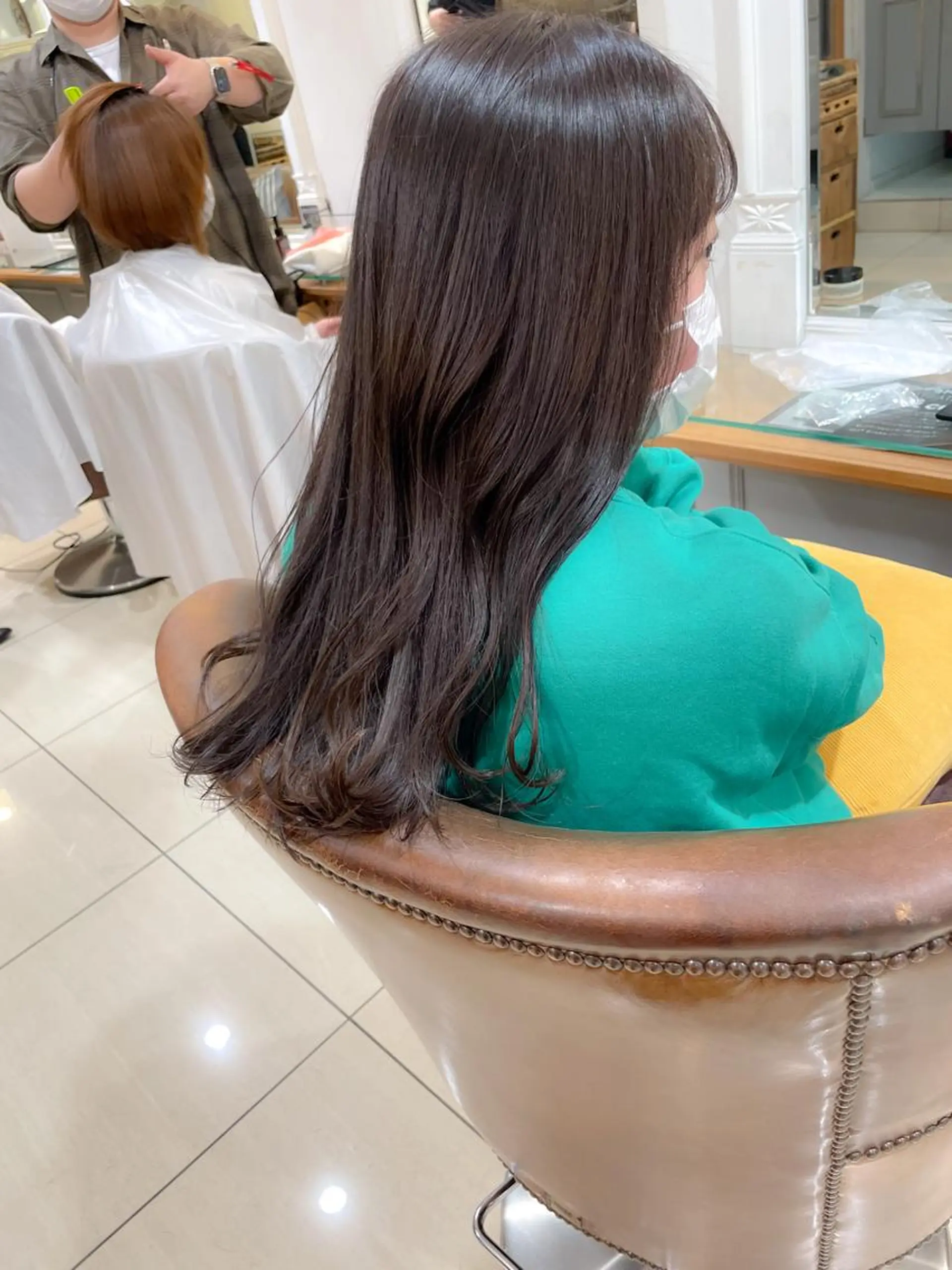 ロング カラー 透明感カラー グレージュ ロング ヘアカラー パーマ トリートメント ✨カラー支持No.1 🧸ワキ カナコ🧸のヘアスタイル