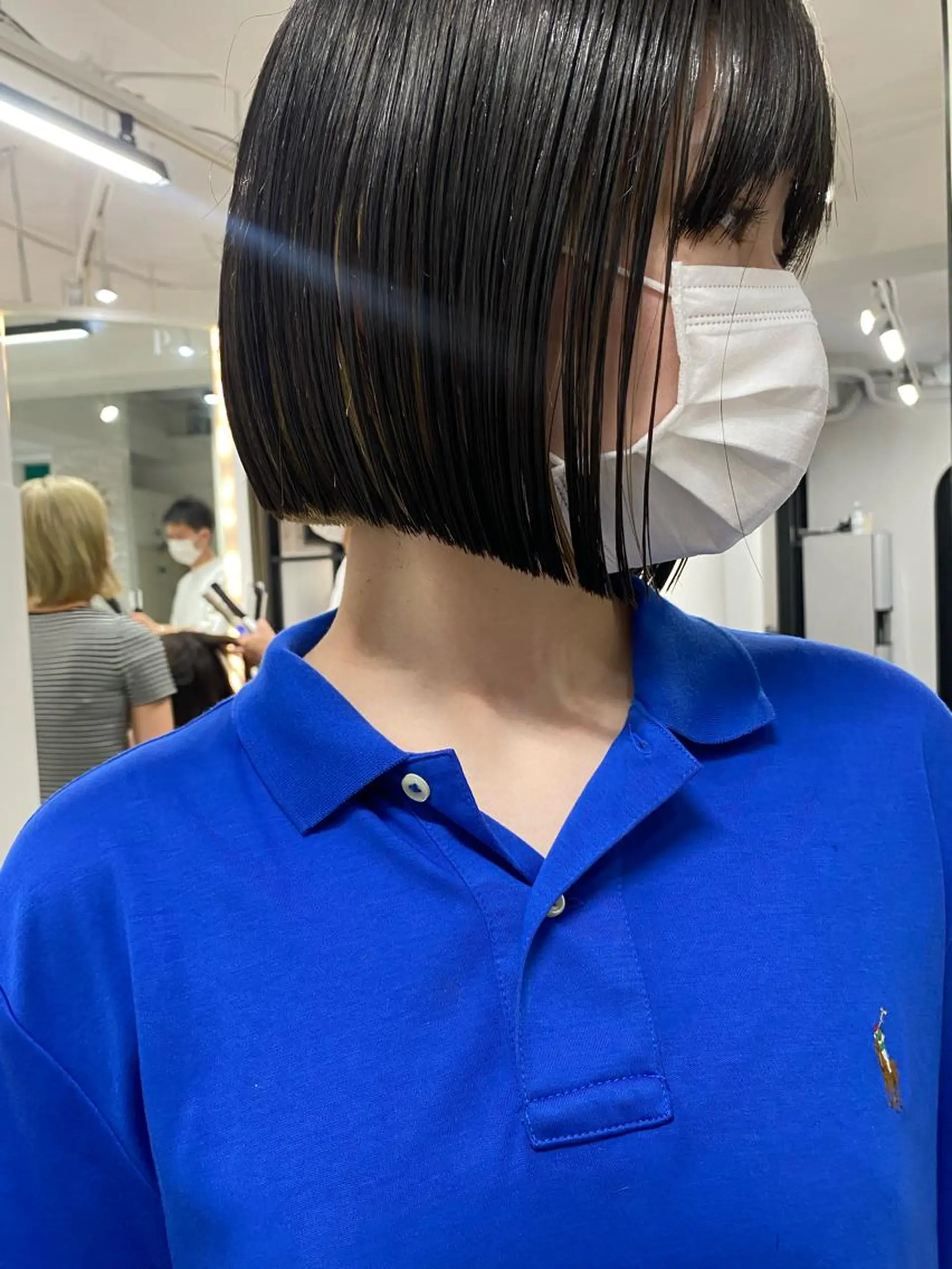 ショート カラー センターパート/ 暖色カラーayuのヘアスタイル