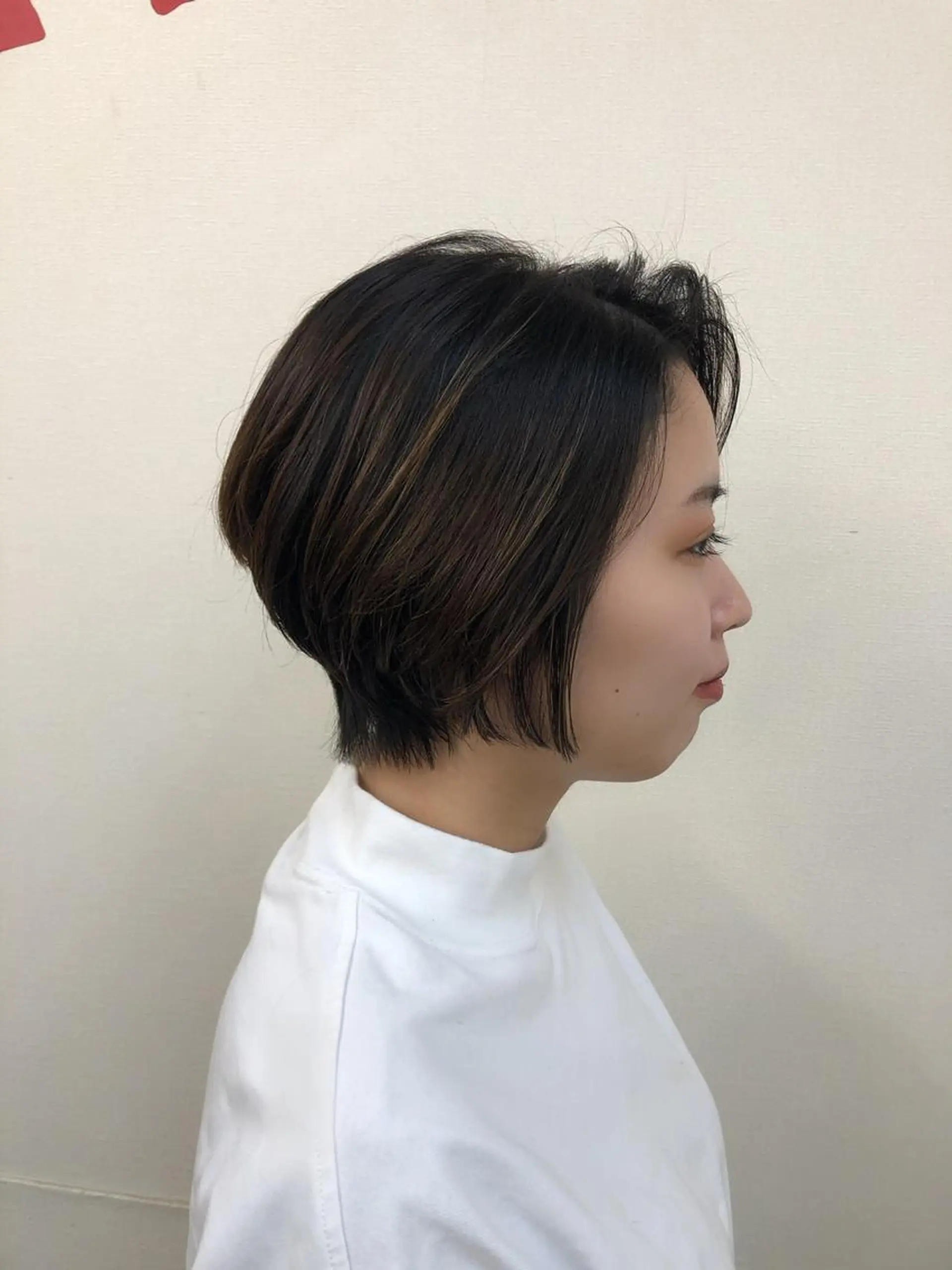 ショート ショートヘア インヘアー/美容院 /下伊福店/﨑山瑠依のヘアスタイル