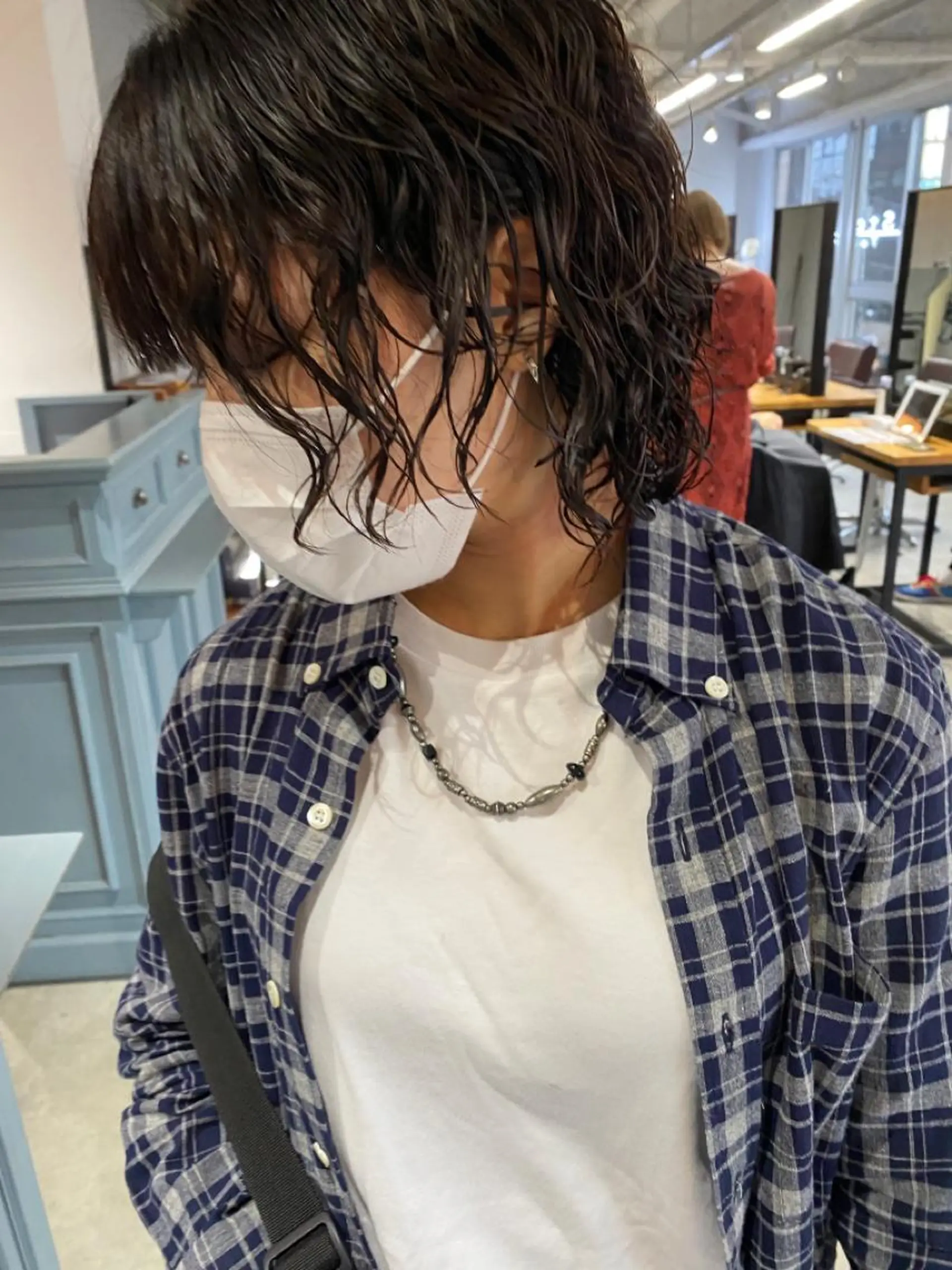 ミディアム パーマ KOOKI スティードトーキョーのヘアスタイル