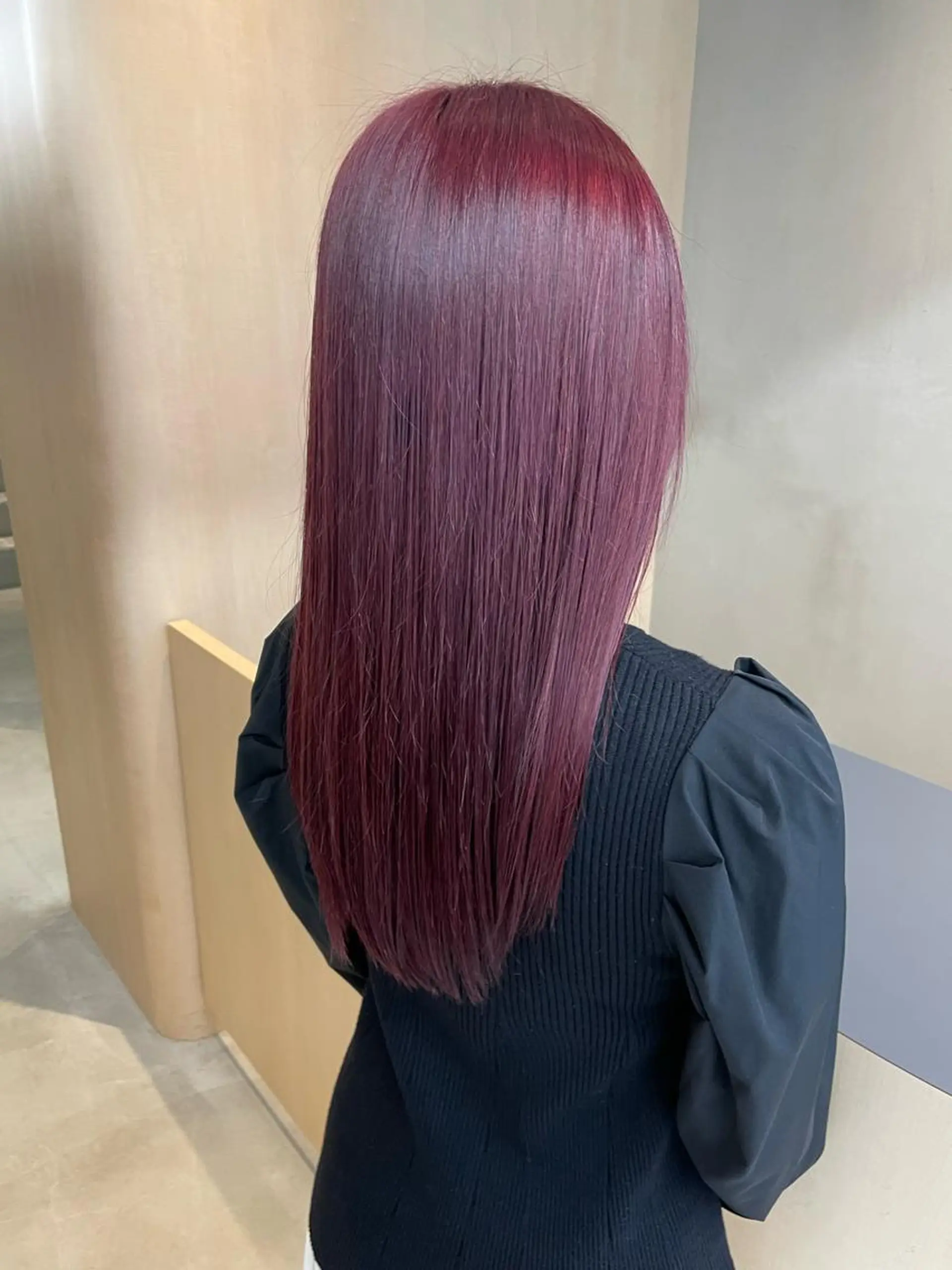 セミロング カラー 🦋うる艶透明感ヘア 今井達也のヘアスタイル