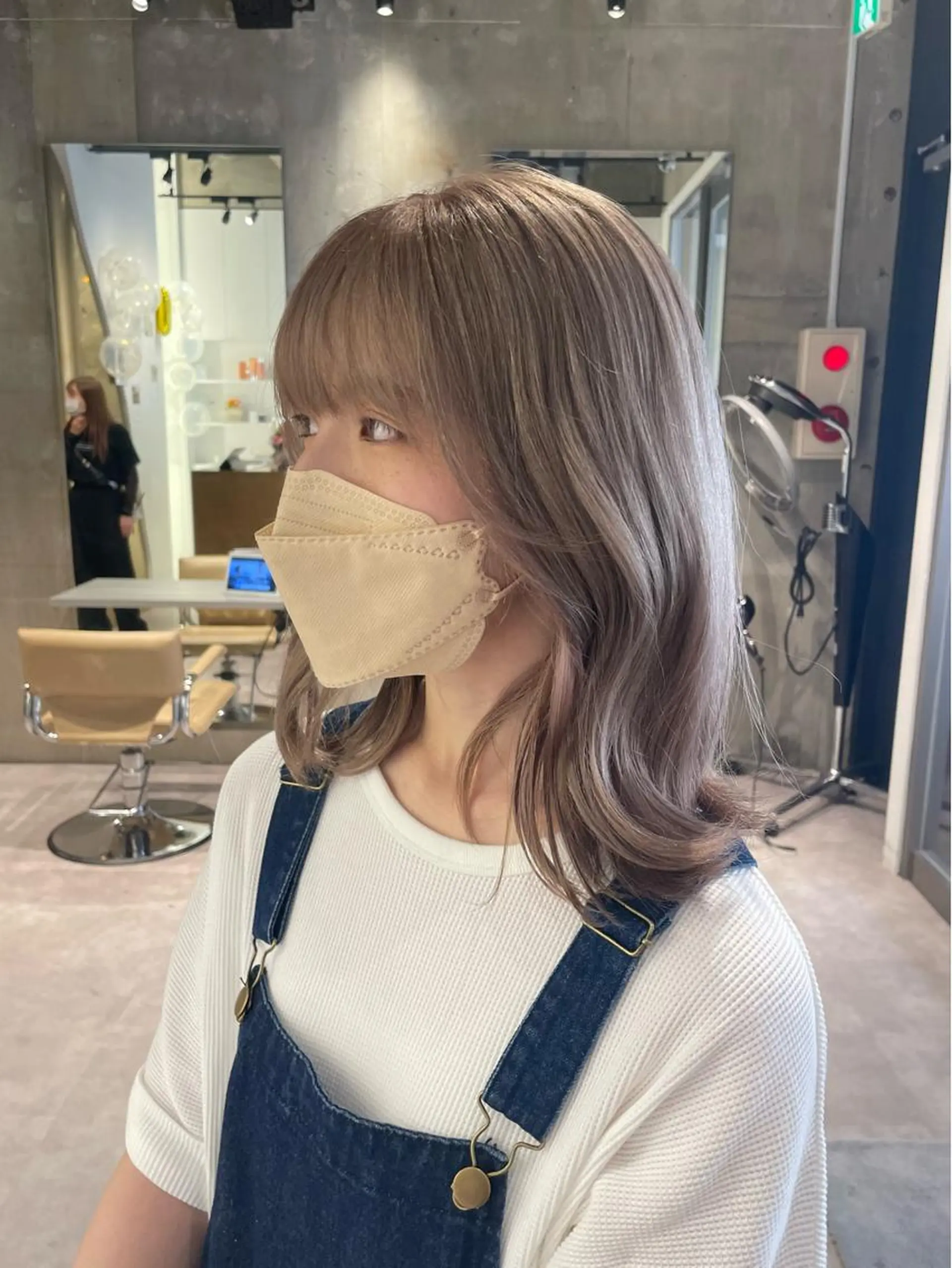 ミディアム カラー パーマ カット ヘアカラー トリートメント ☀️海外レイヤー 🇺🇸/ヒナコのヘアスタイル