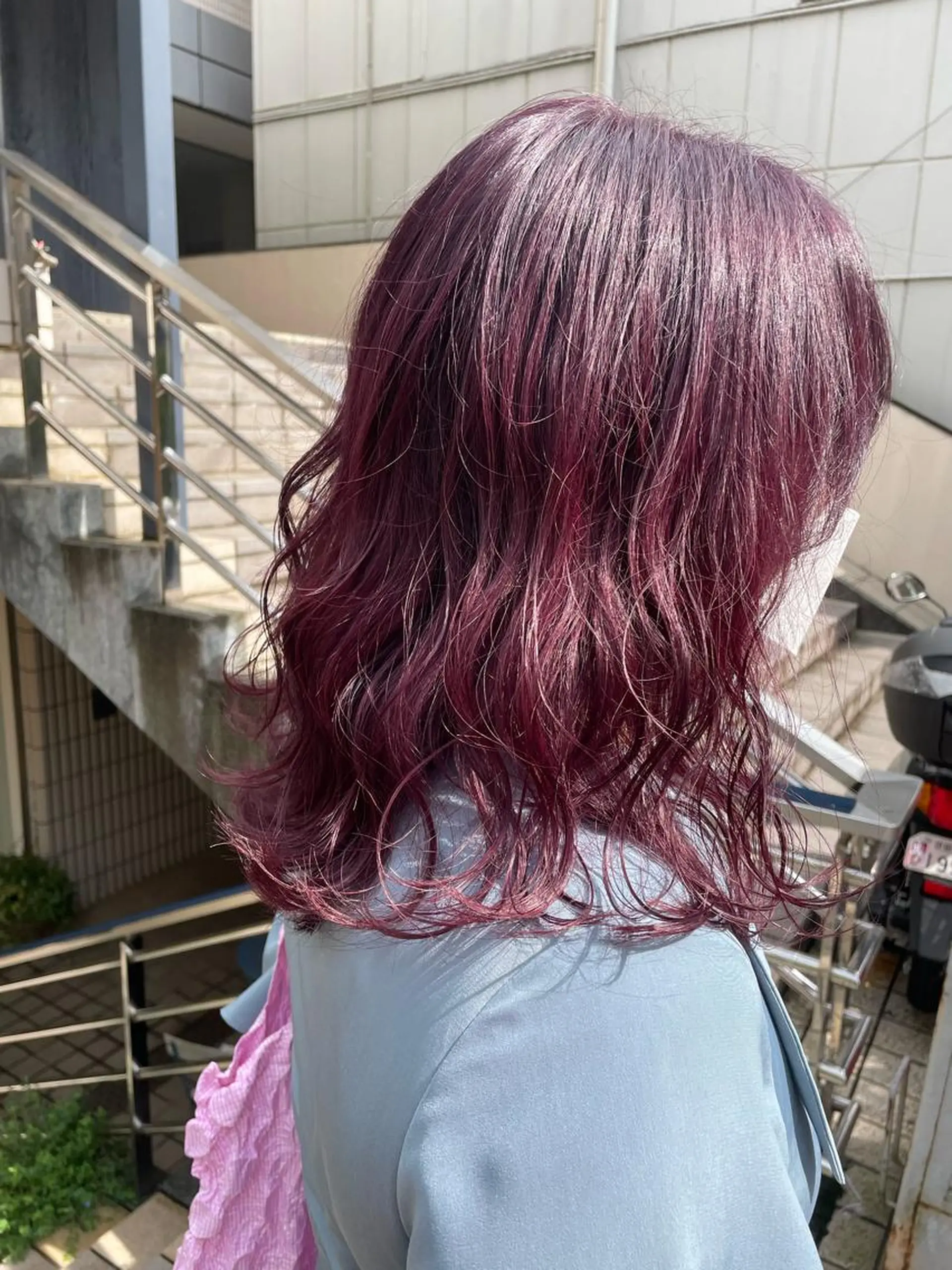 ミディアム カラー 艶カラー🌙縮毛矯正 /ボブ【Reina】のヘアスタイル