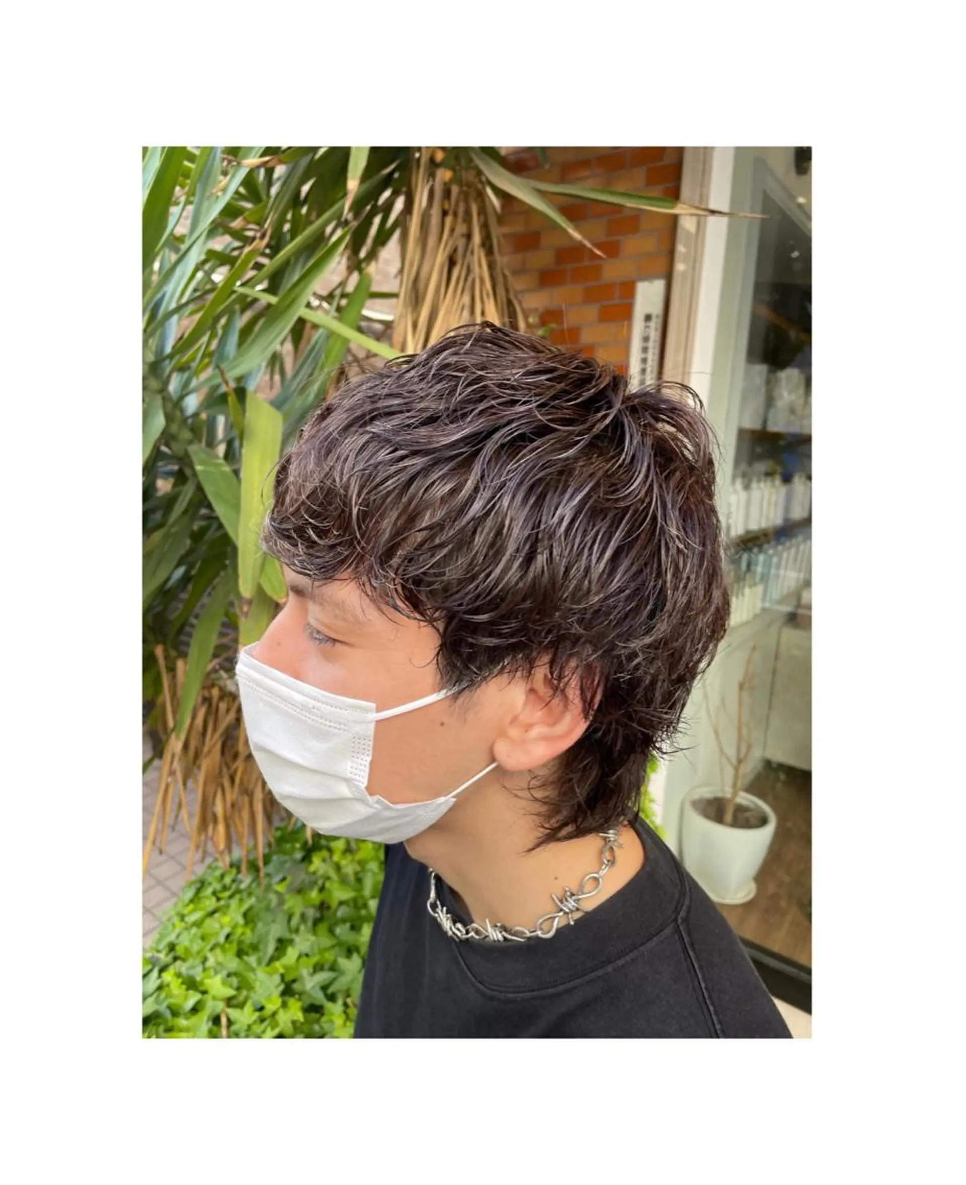 パーマ メンズ やました りなのヘアスタイル