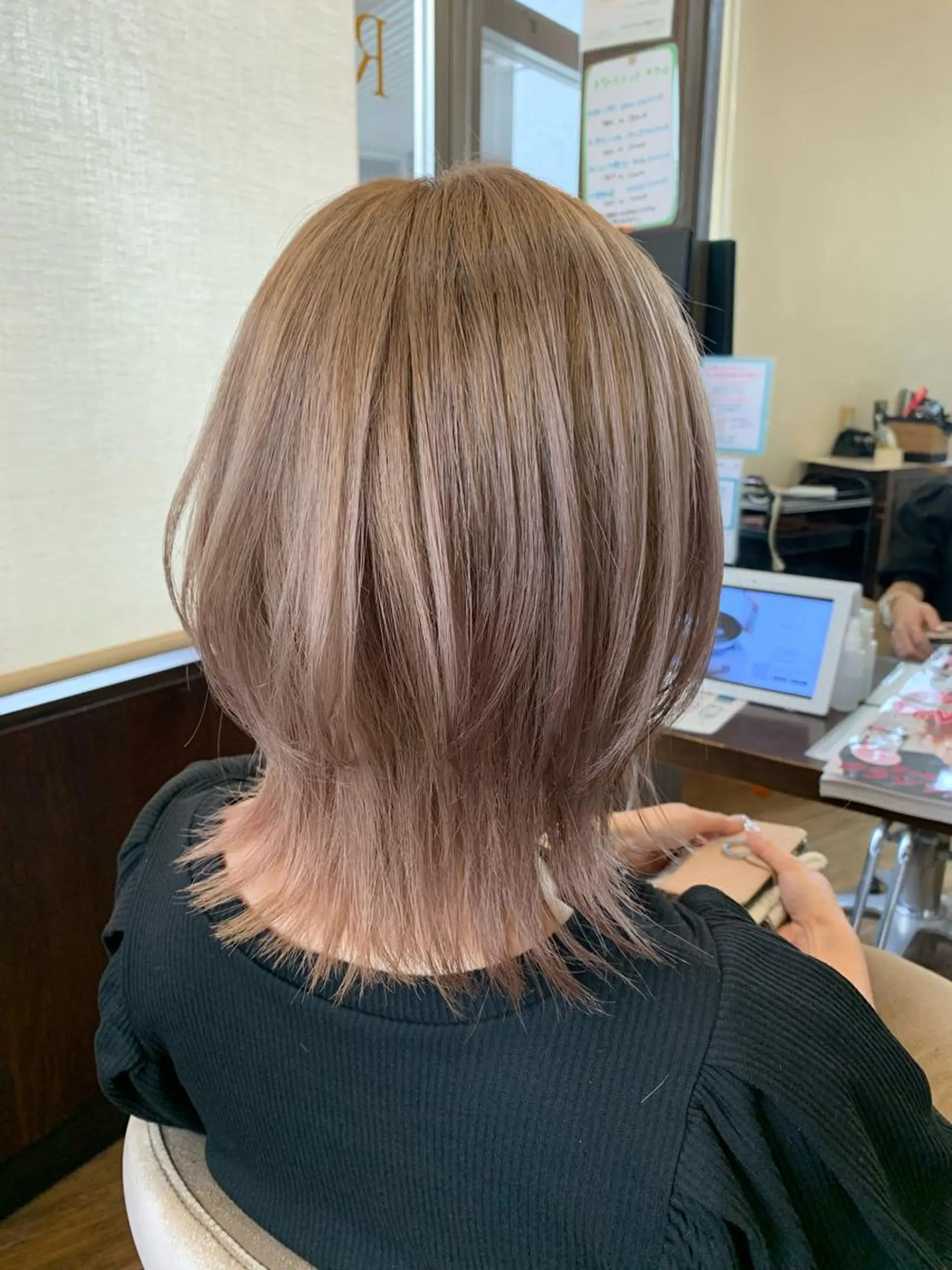 ミディアム カラー カット ヘアカラー トリートメント 中野  淳のヘアスタイル