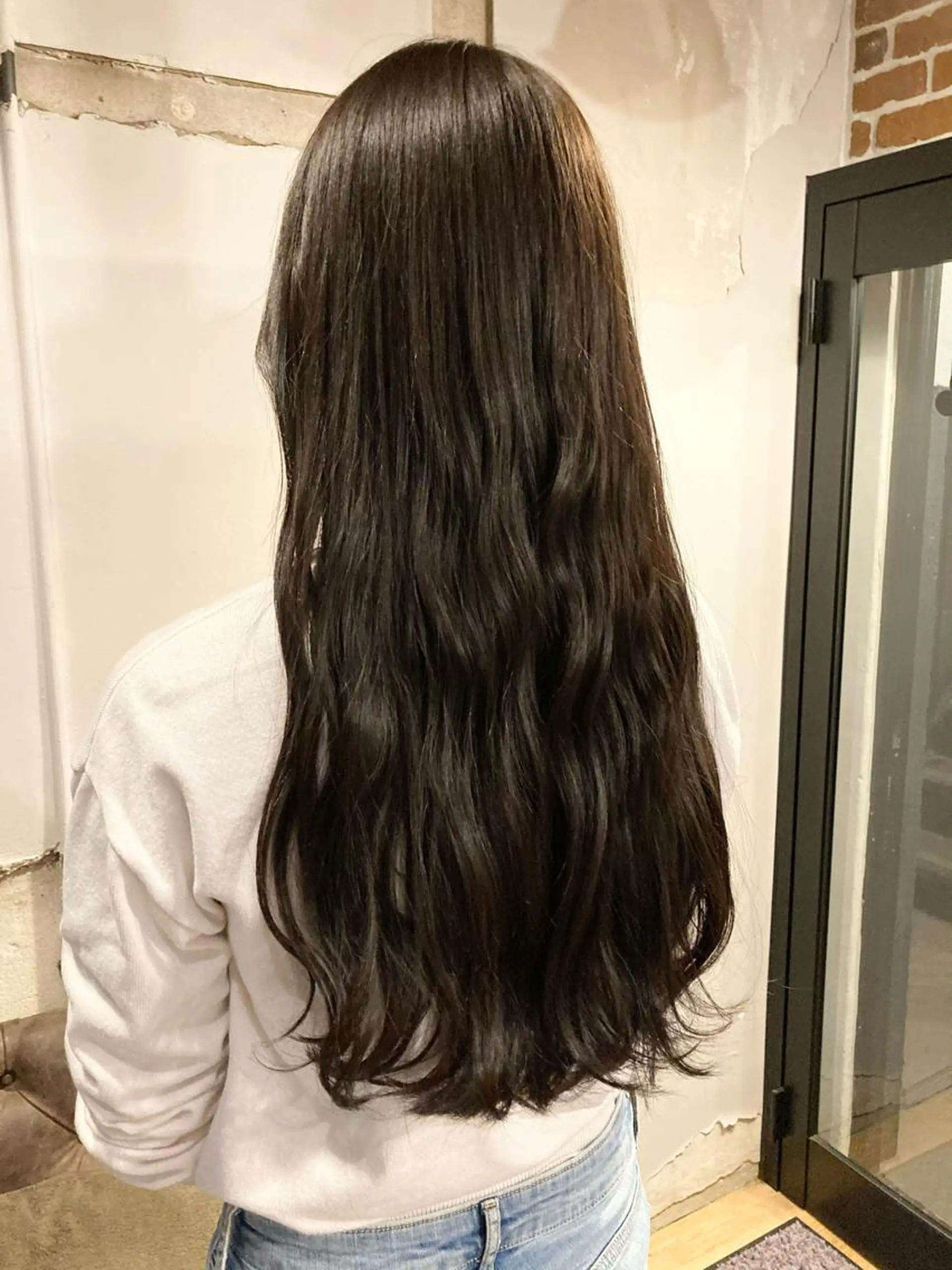 ロング ヘアカラー トリートメント ✨色持ちの良い艶 カラー✨蟹江真世のヘアスタイル