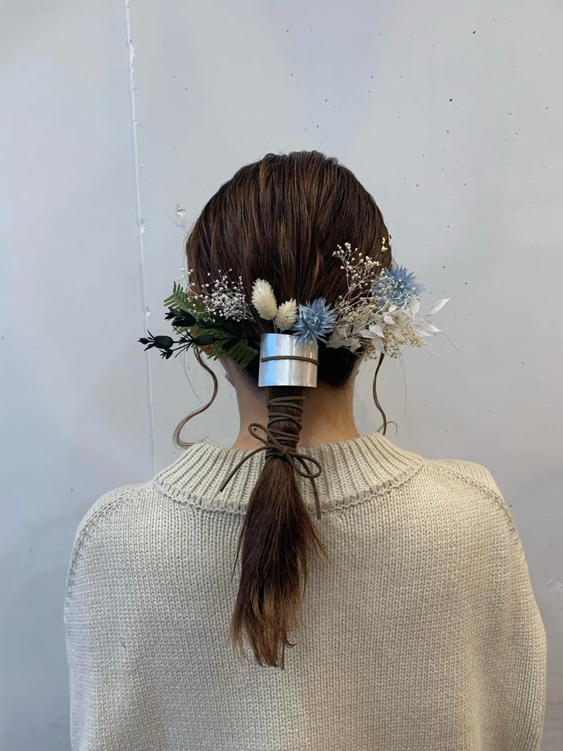 セミロング ヘアアレンジ 着付け まろやかカラー🤎 みなとまほのヘアスタイル