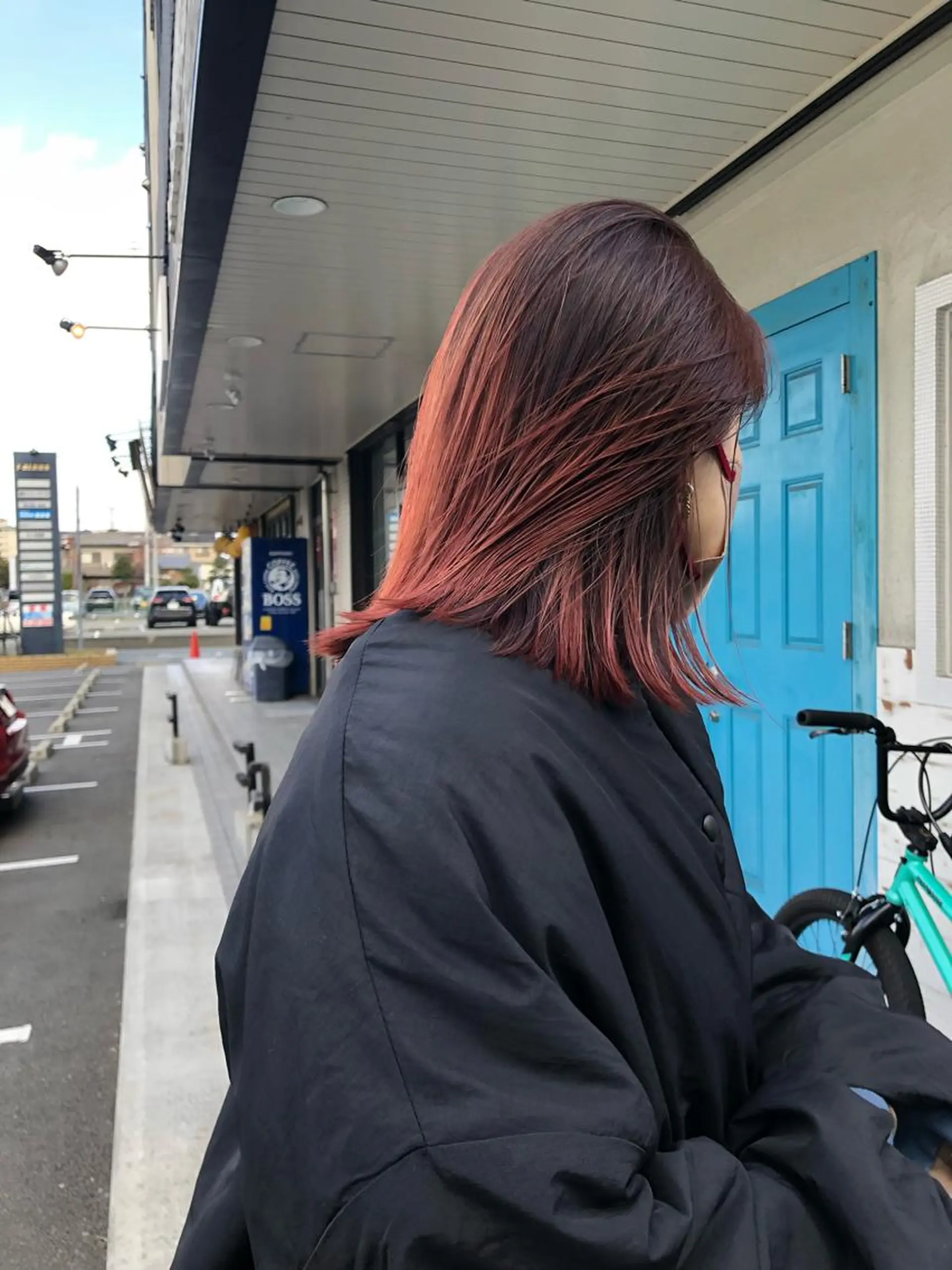 ミディアム 原田 慎吾のヘアスタイル