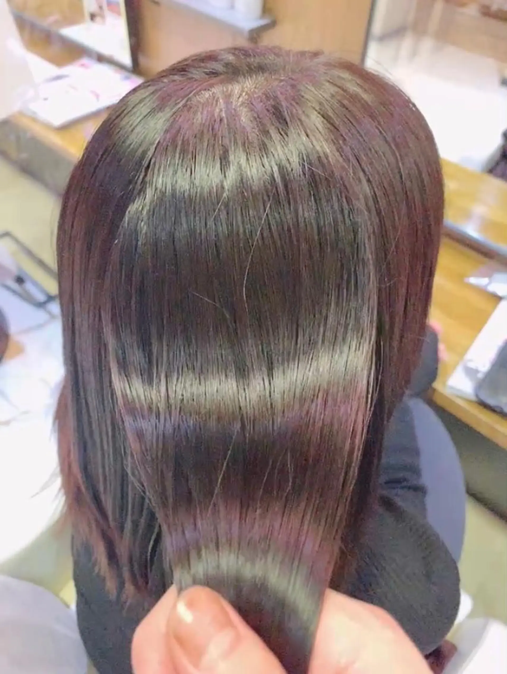 ロング カラー ヘアアレンジ 韓国風🇰🇷うる艶 レイヤー/海青🫧のヘアスタイル