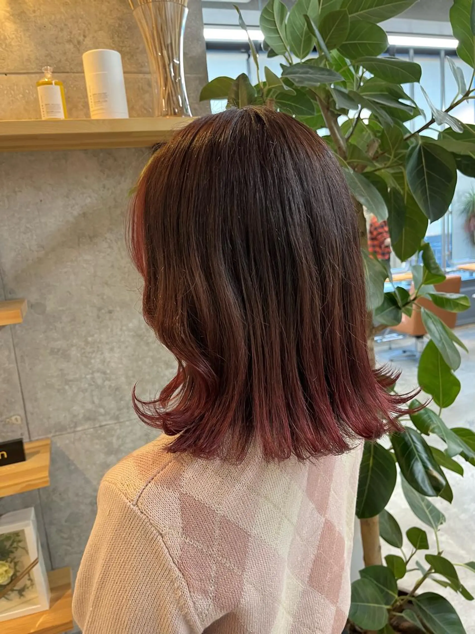 ミディアム カラー ヘアカラー ハイトーンカラ ー/小川のヘアスタイル