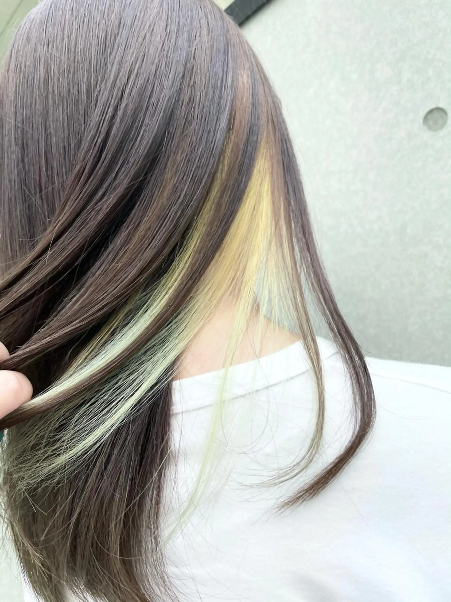 ロング カラー ヘアアレンジ 吉田 瑛美のヘアスタイル