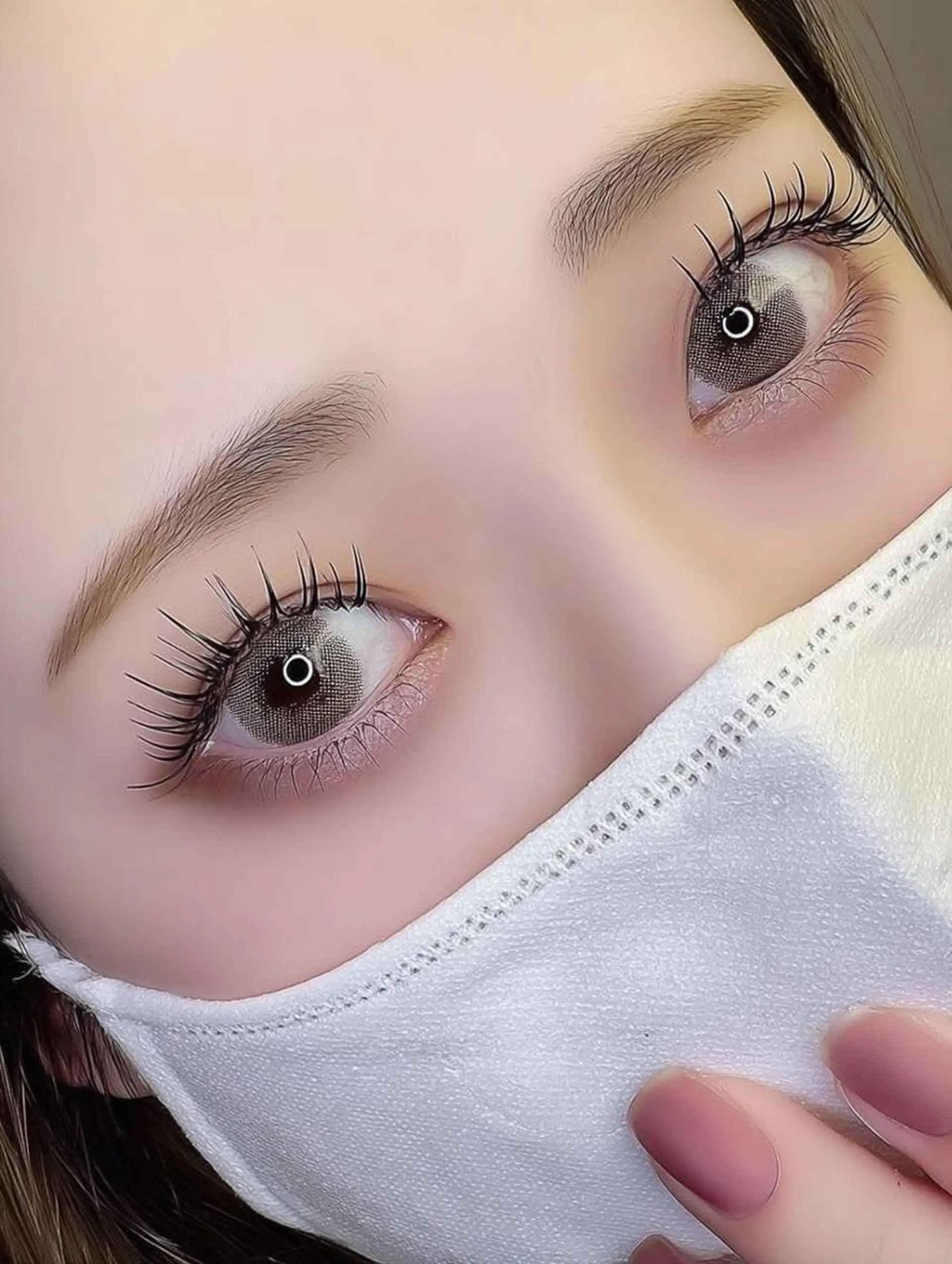 マツエク・マツパ 束感まつ毛 韓国風マツエク パリジェンヌラッシュリフト まつげパーマ マツパ まつ毛パーマ🎀 Nagomi🪄🤍のマツエク・マツパデザイン