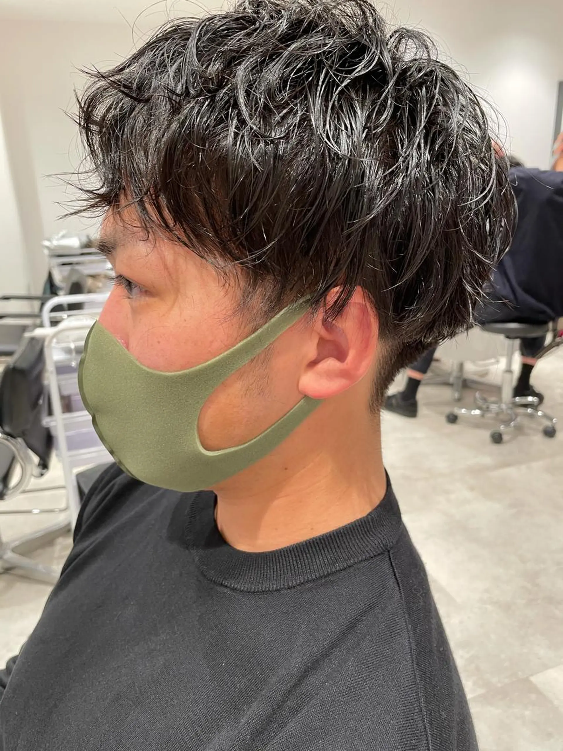 ショート カラー パーマ ヘアアレンジ メンズ パーソナルカラー合わ せたカラー🤍なつみのヘアスタイル