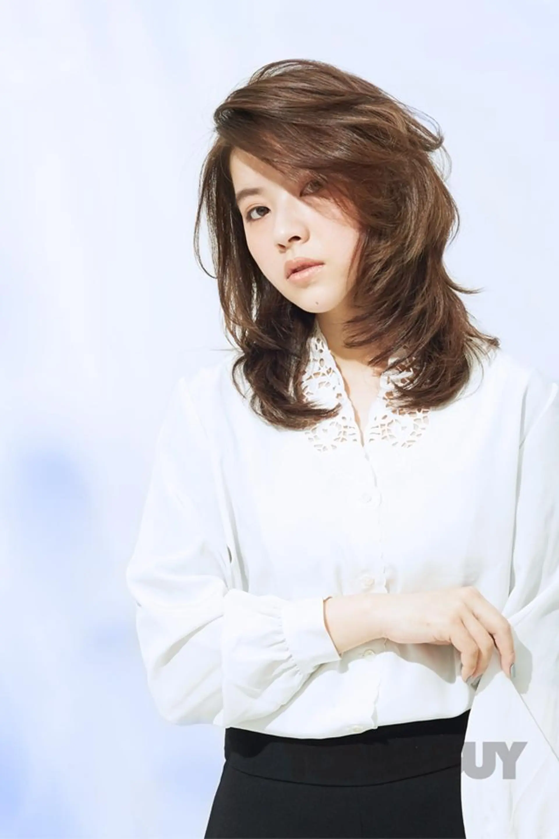 セミロング カラー パーマ 橋口 晃典のヘアスタイル