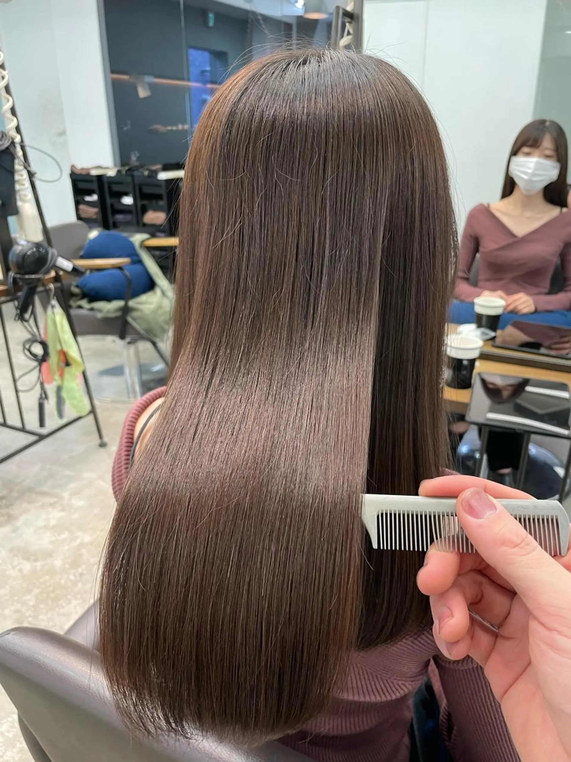 ミディアム カラー 髪質改善 トリートメント カット ヘアカラー トリートメント SALOWIN 銀座VORT店所属・スズキジュンペイ 銀座/髪質改善のヘアスタイル