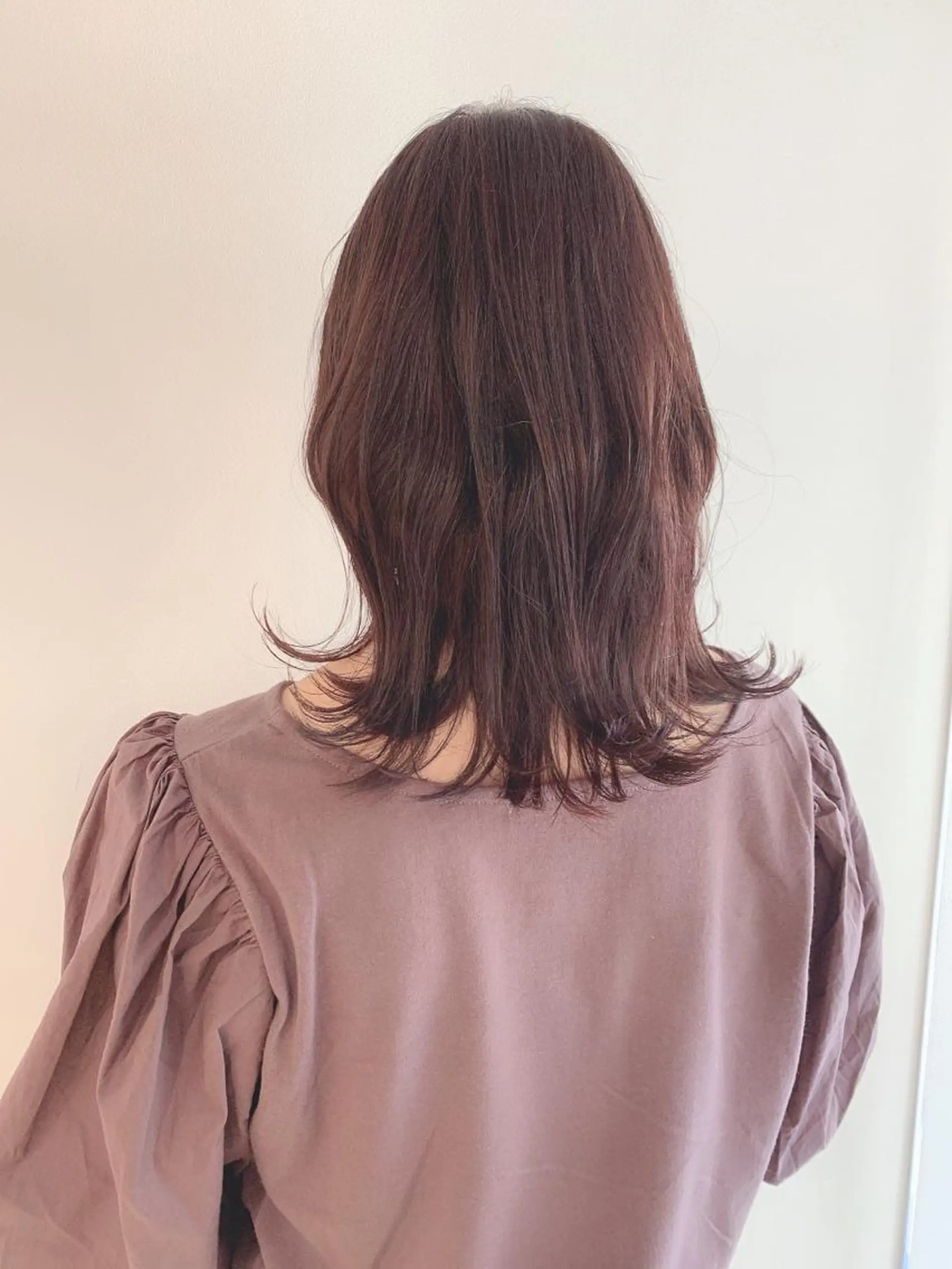 ミディアム カット ヘアカラー なりたいが叶う ながしまじゅんきのヘアスタイル