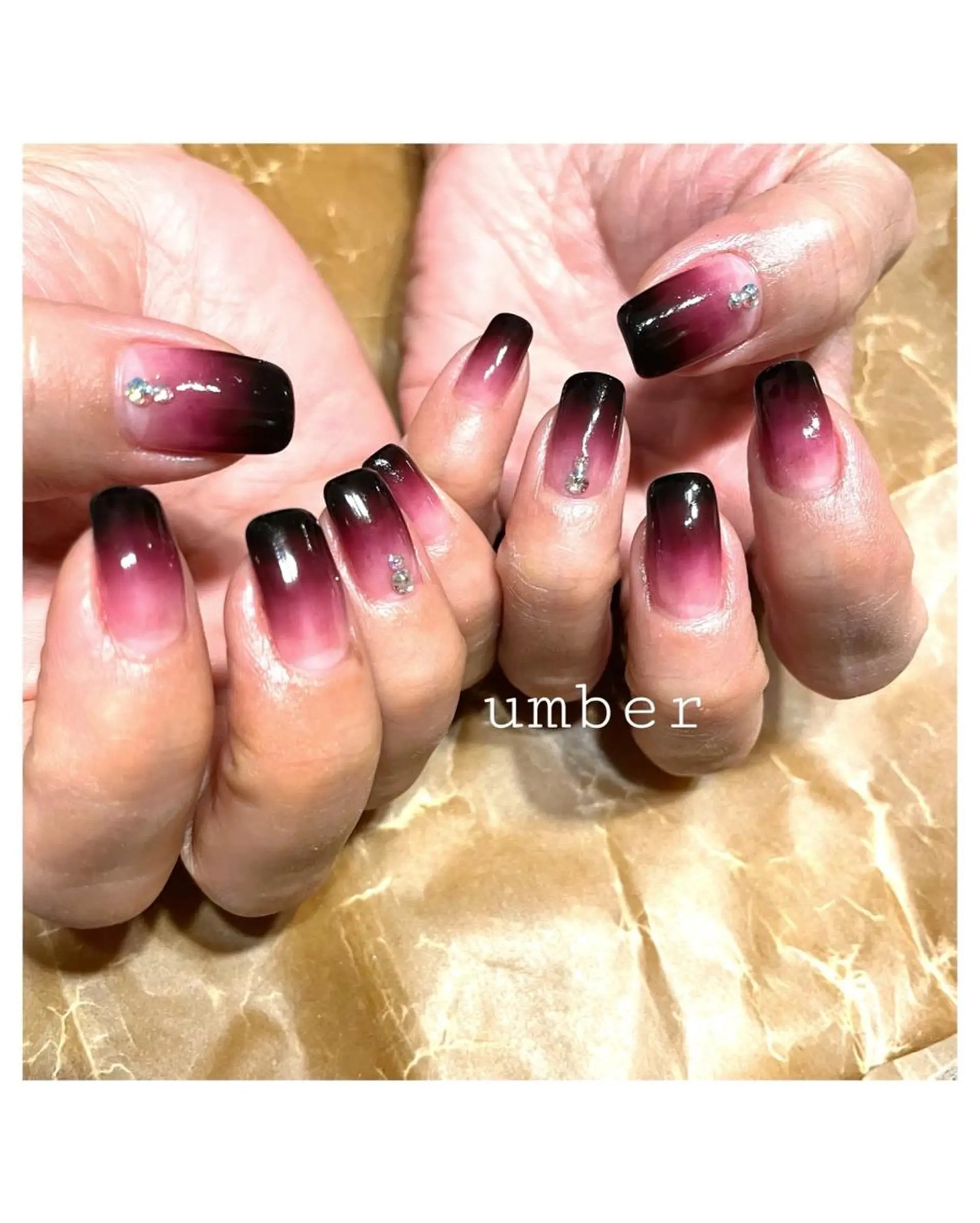 ネイル クリアネイル フラッシュネイル フットネイル フレンチネイル マグネットネイル ハンドネイル umber 三茶1分のネイルデザイン