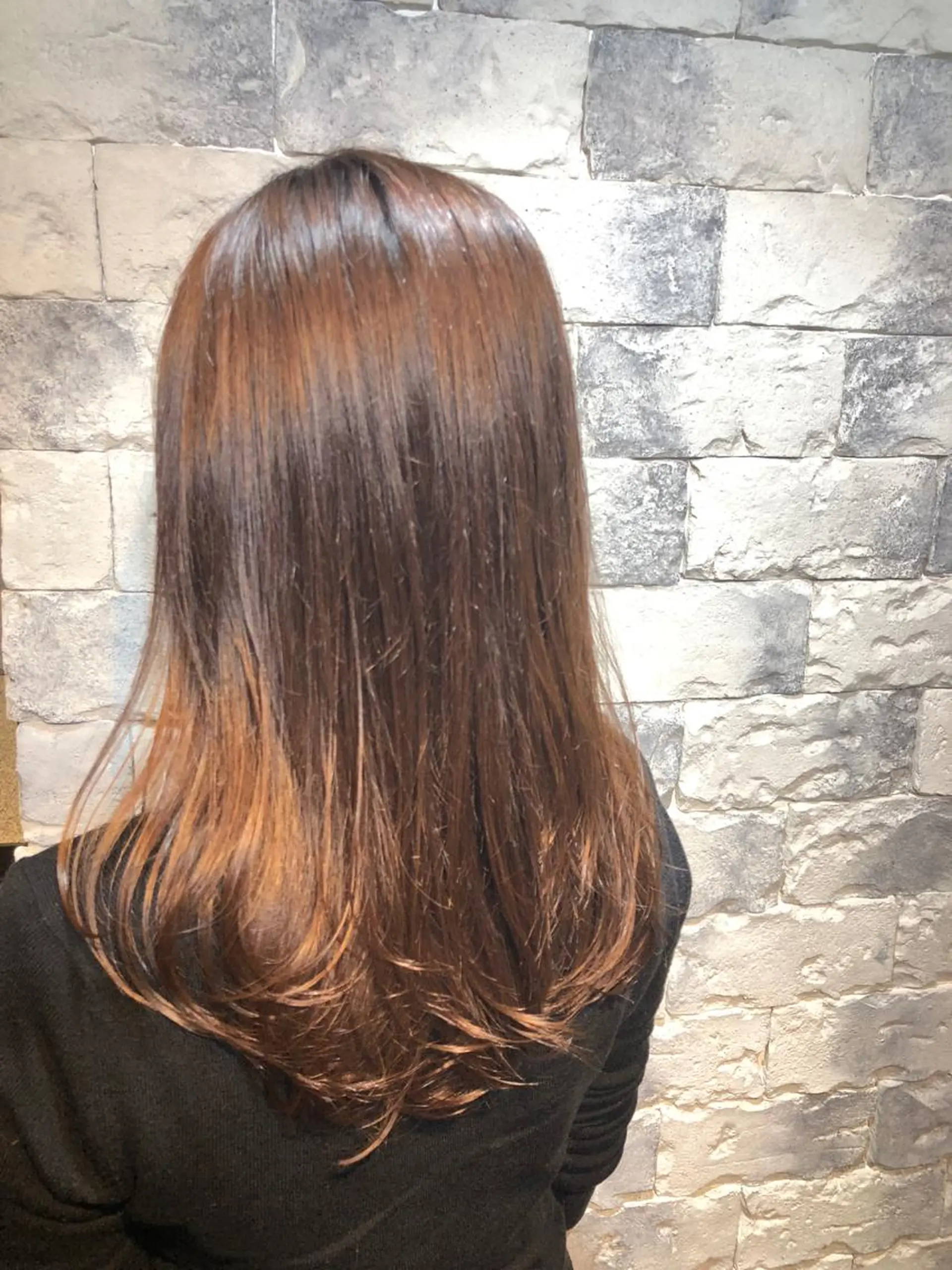 セミロング 外国人風カラー 綺麗な髪質にしたい方 限定🌈清水　祥のヘアスタイル