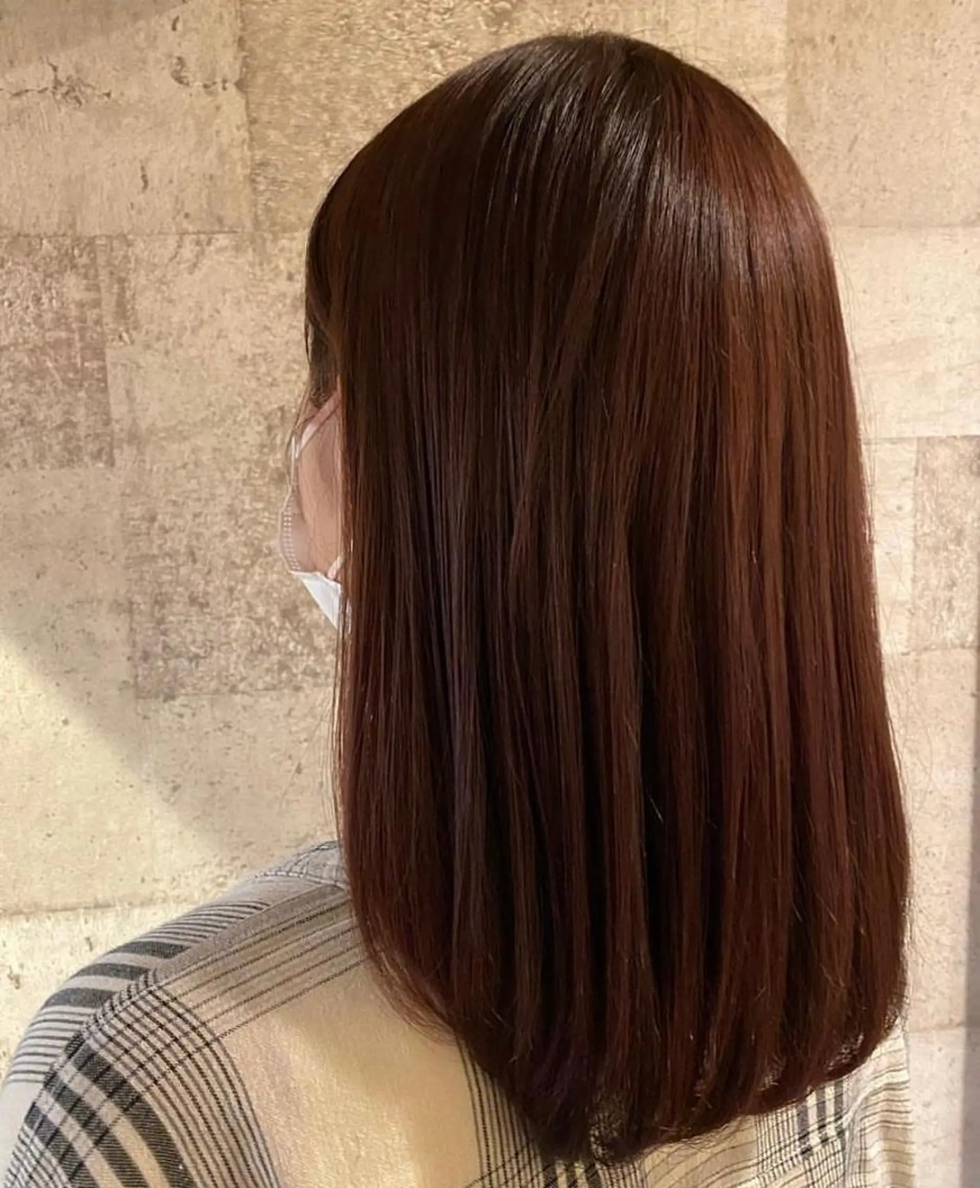 セミロング カラー ハイトーンカラー ピンクカラー Crescere所属・小島 凜のヘアスタイル