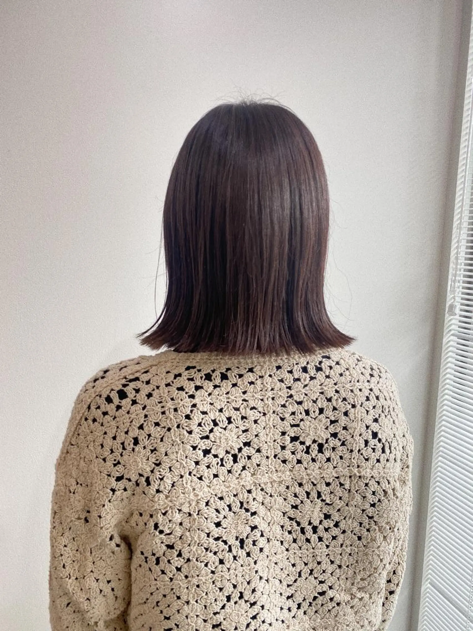 ミディアム カラー ブラウンカラー ラベンダーカラー ラベンダーブラウン 砂原 ひよりのヘアスタイル