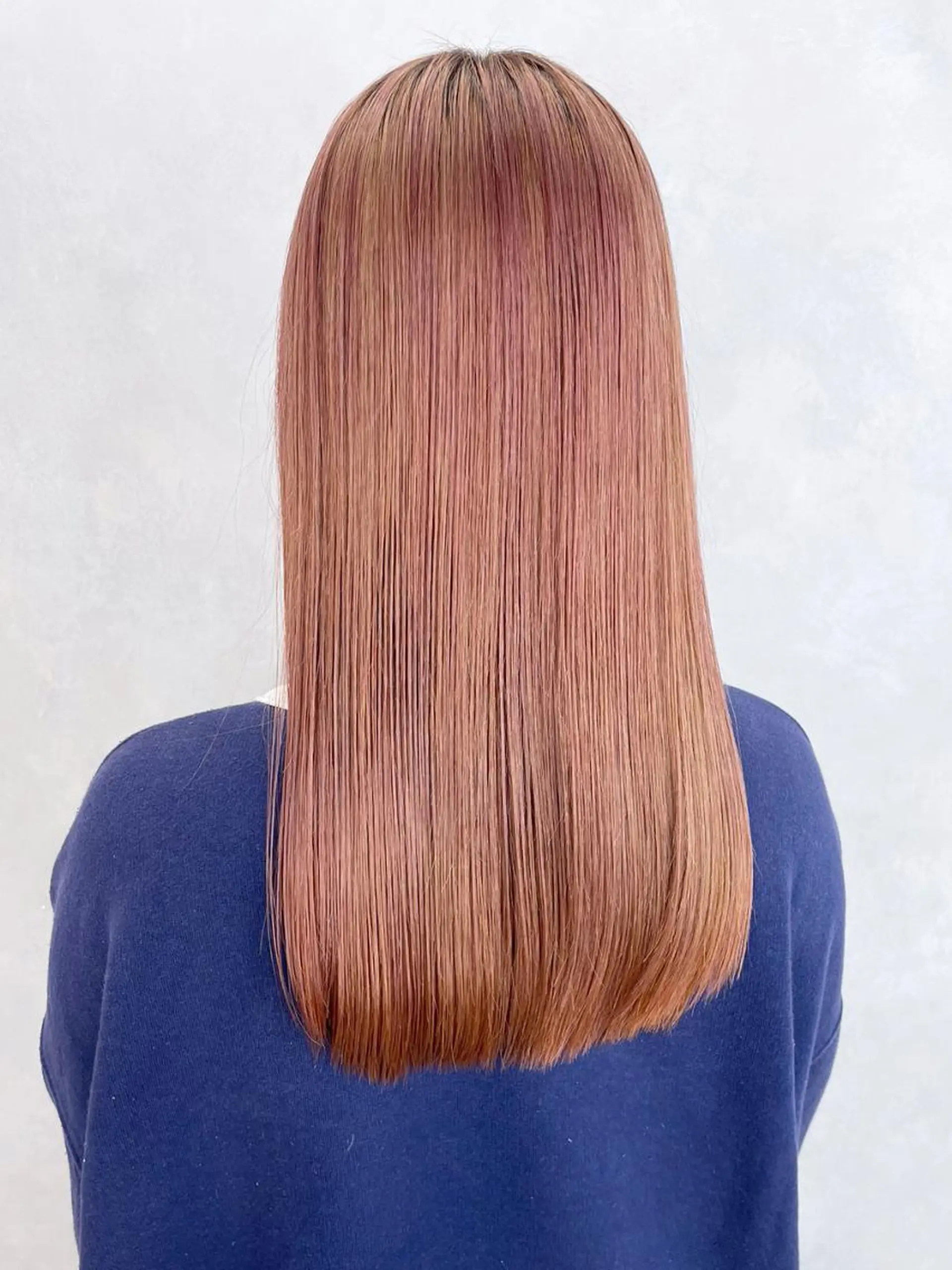 ロング カラー オレンジ ピンクカラー カット ヘアカラー トリートメント ITbyALBUM 下北沢店のヘアスタイル