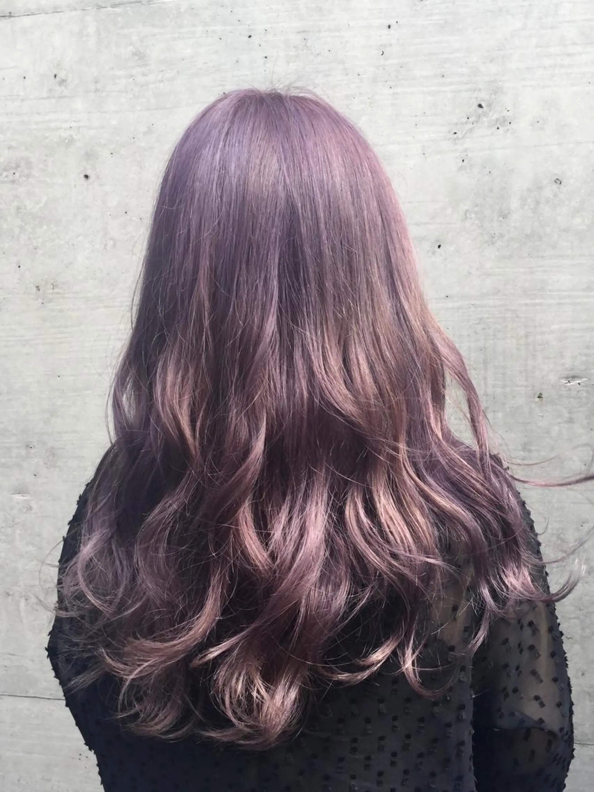 ロング カラー ラベンダーカラー ヘアカラー ヘアセット 韓国ヘア🤍髪質改善 🇰🇷AKANEのヘアスタイル