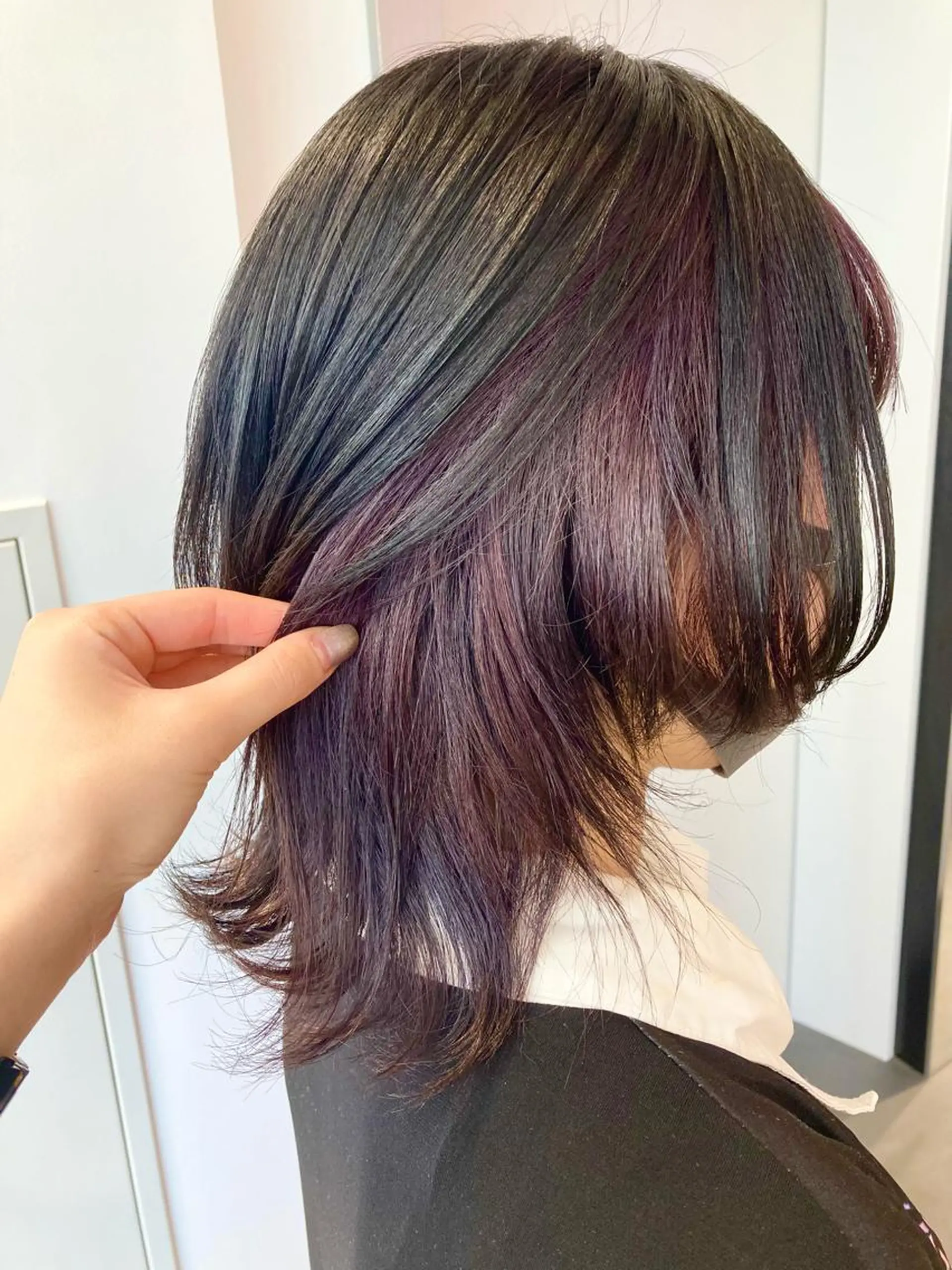 ミディアム MiRI💜地毛級 エクステ✖似合わせ技のヘアスタイル