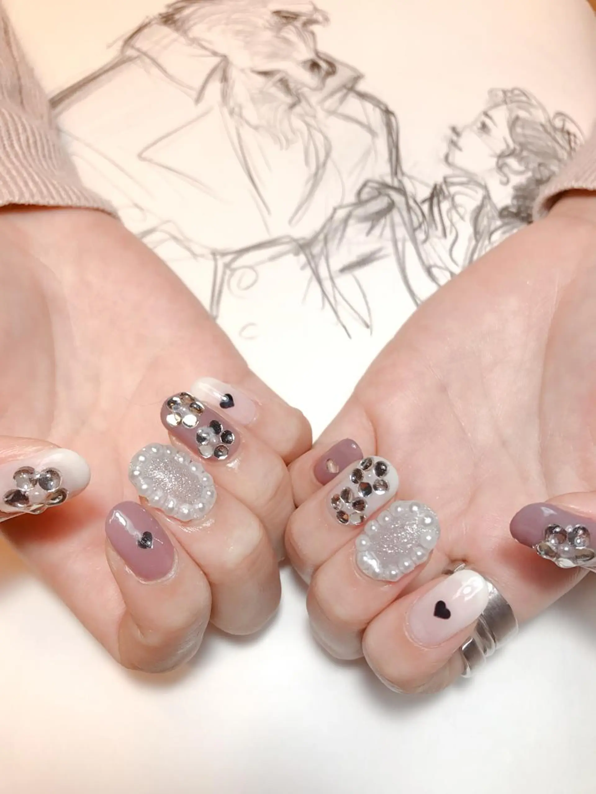 ネイル フラワーネイル owlnail /持込みデザイン専門のネイルデザイン