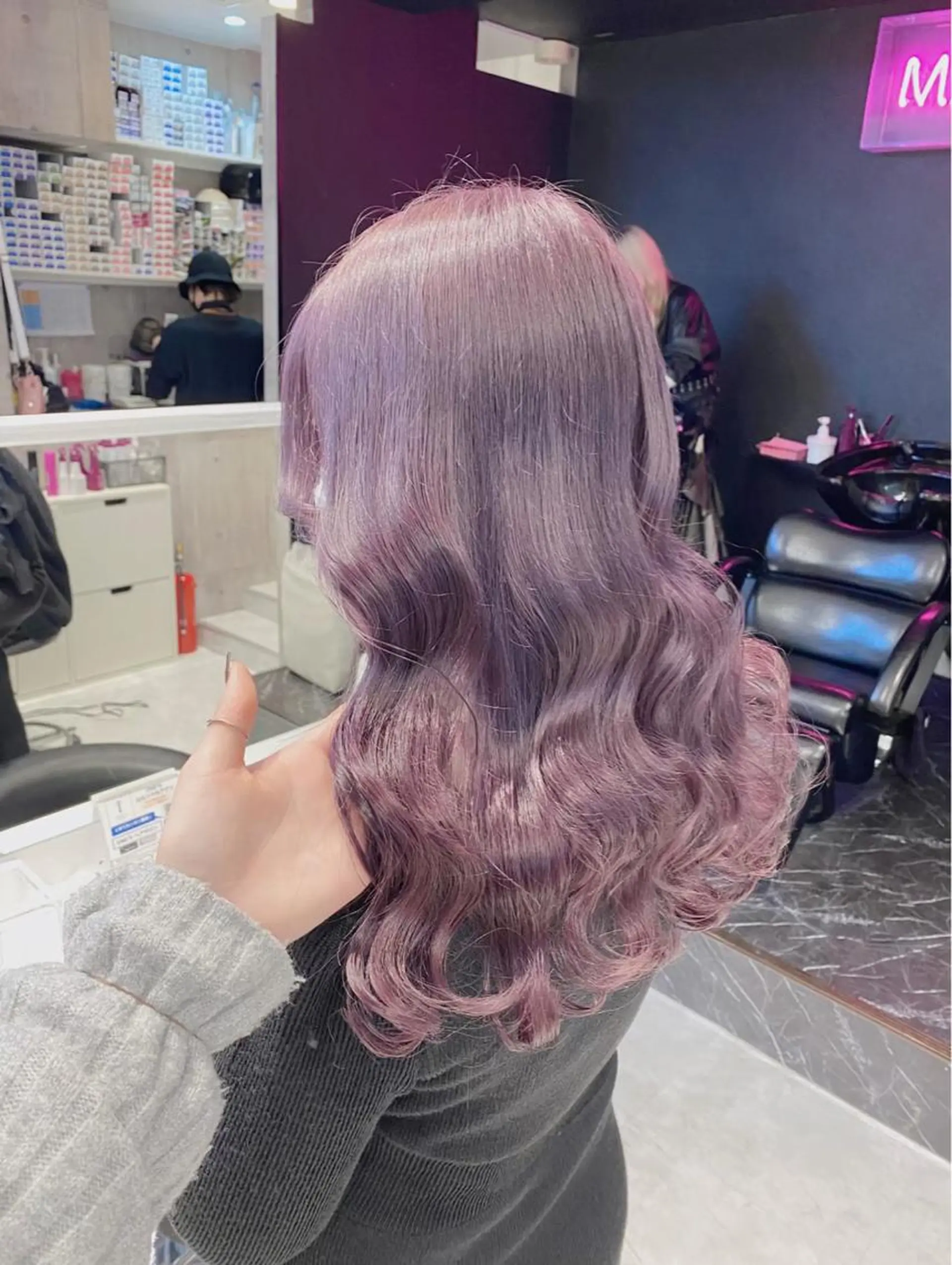 ロング カラー ヘアアレンジ ヘアカラー トリートメント ヘアセット 🩶【推しハイトーン 】yuzu🩶のヘアスタイル