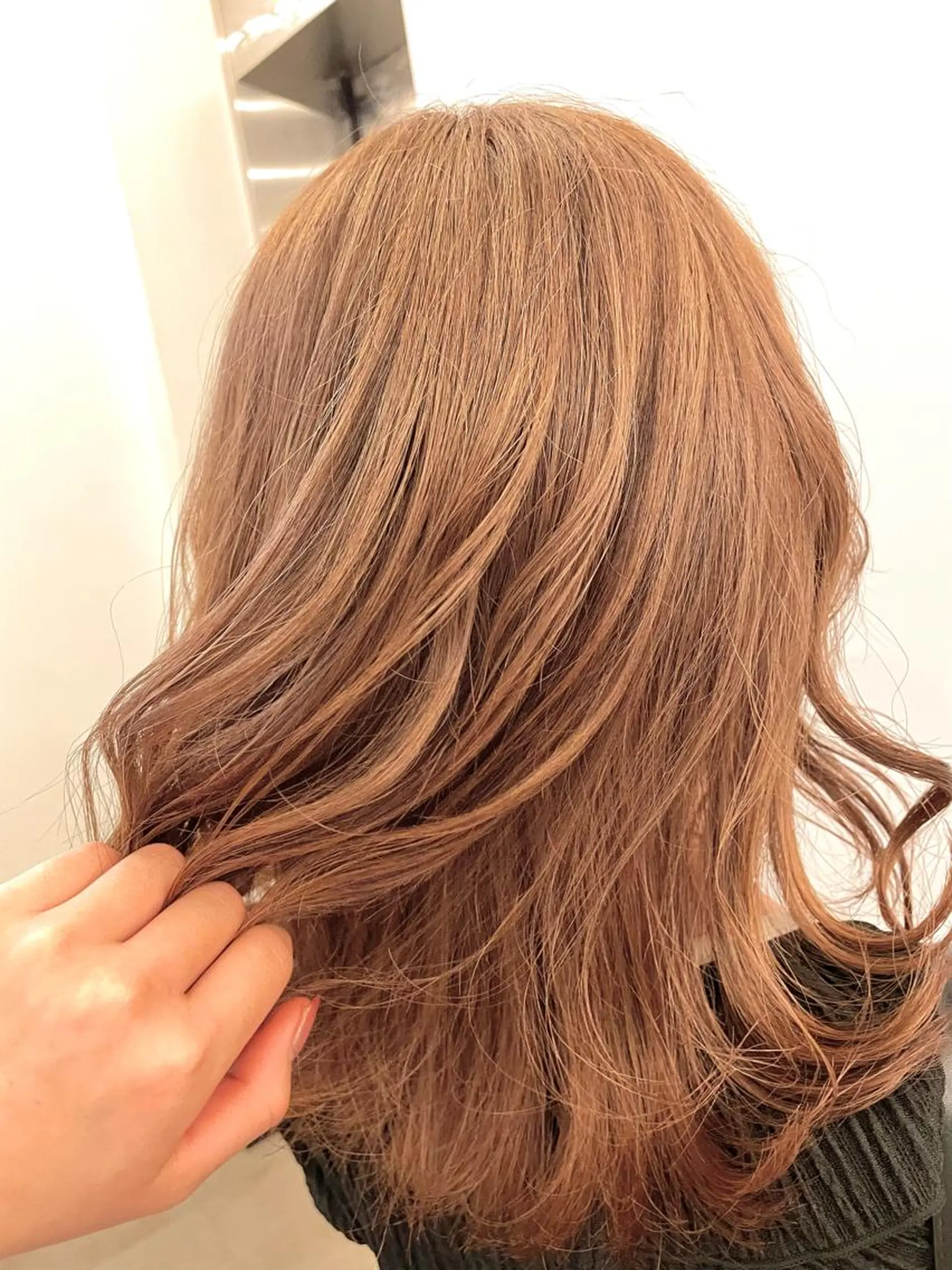 セミロング カラー 💘韓国レイヤー上 品カラーruru💘のヘアスタイル