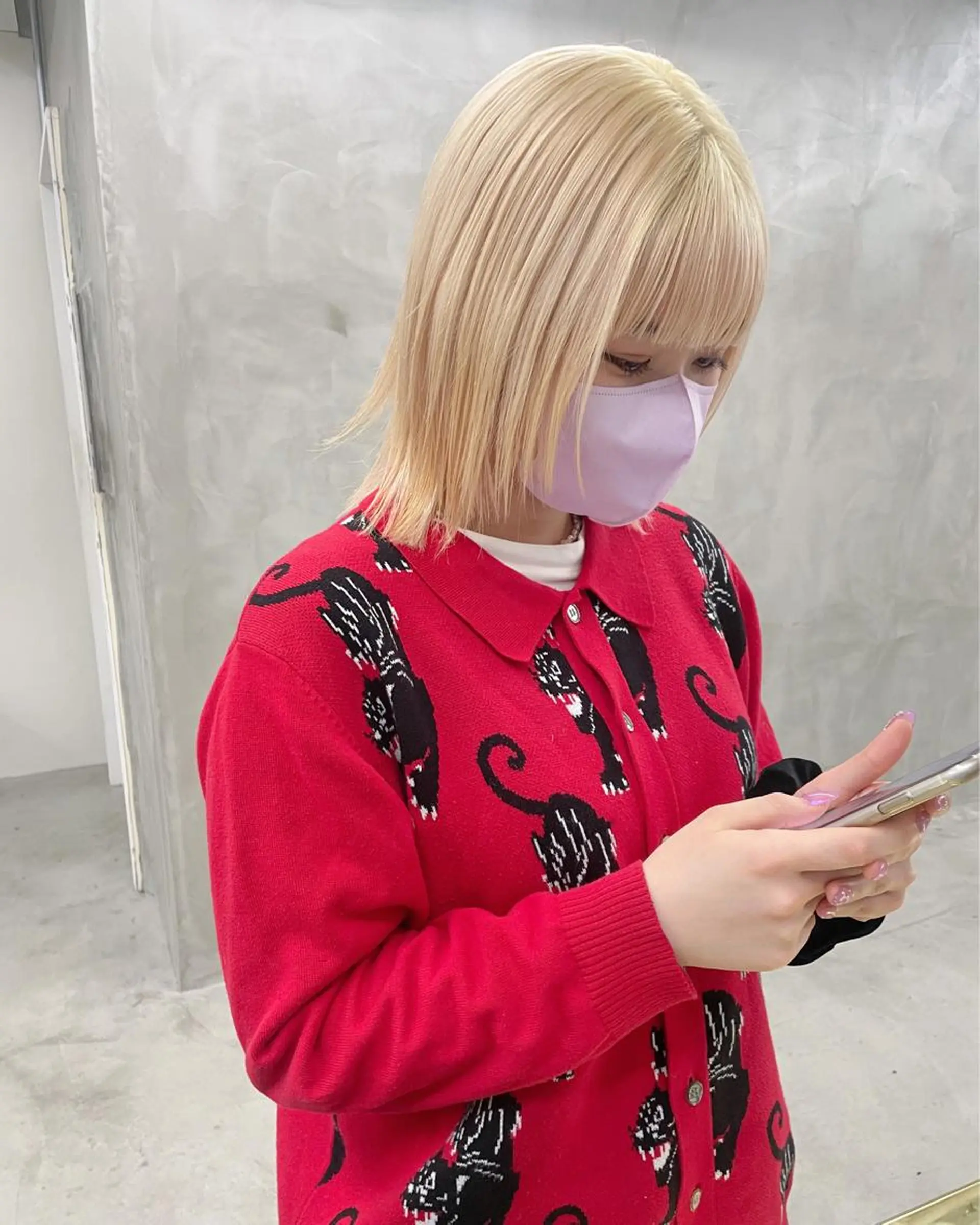 セミロング カラー ヘアカラー 似合わせ｜レイヤー 🪩yurikaのヘアスタイル