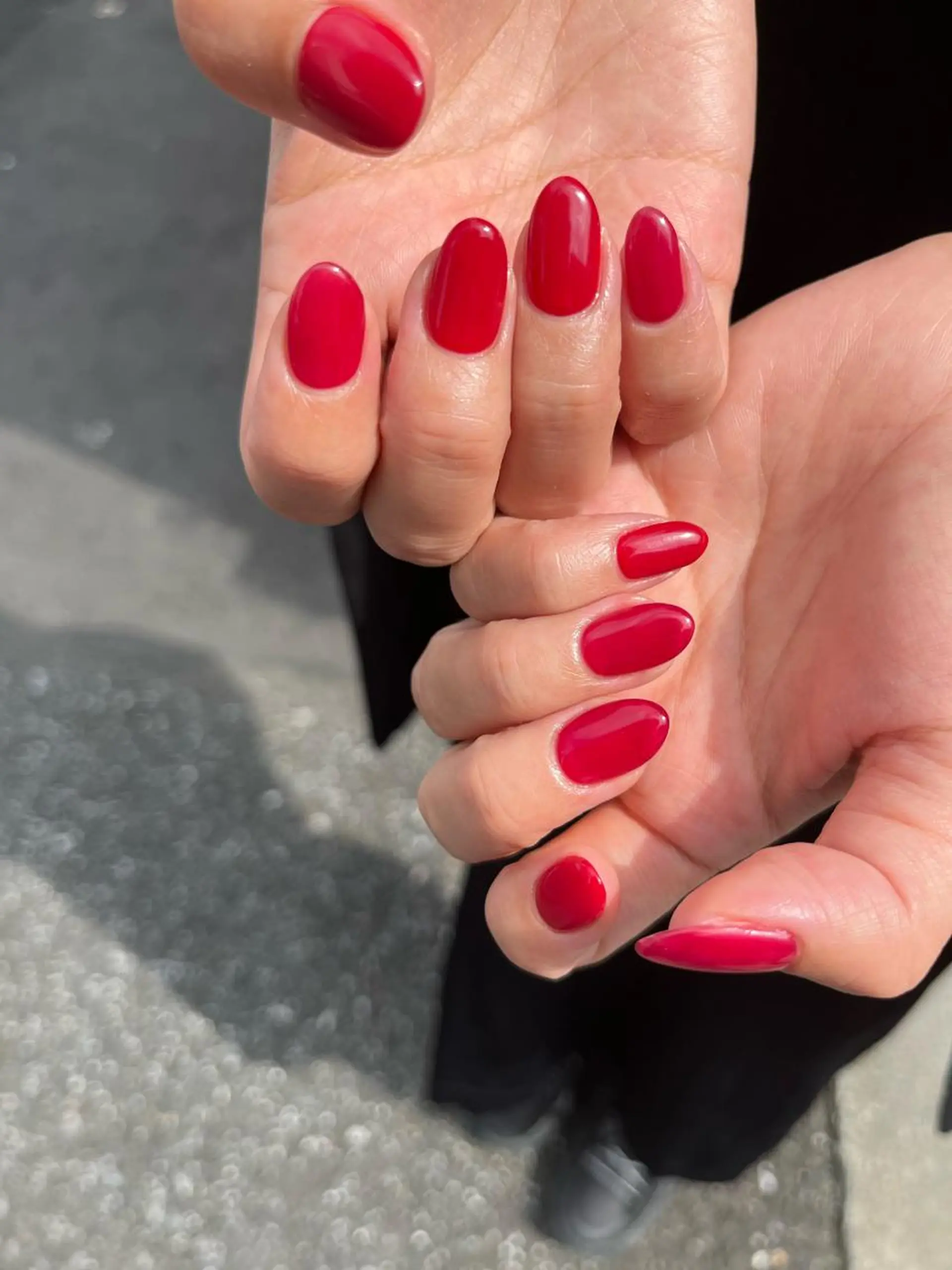 ネイル 赤色 🌼大西洋子 laughl🌼のネイルデザイン