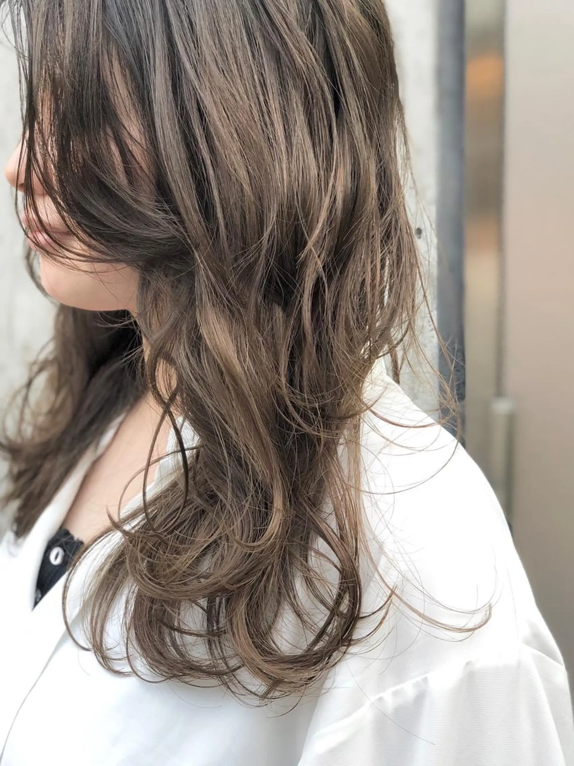 セミロング カラー 似合わせ専門美容師 なかじまのヘアスタイル