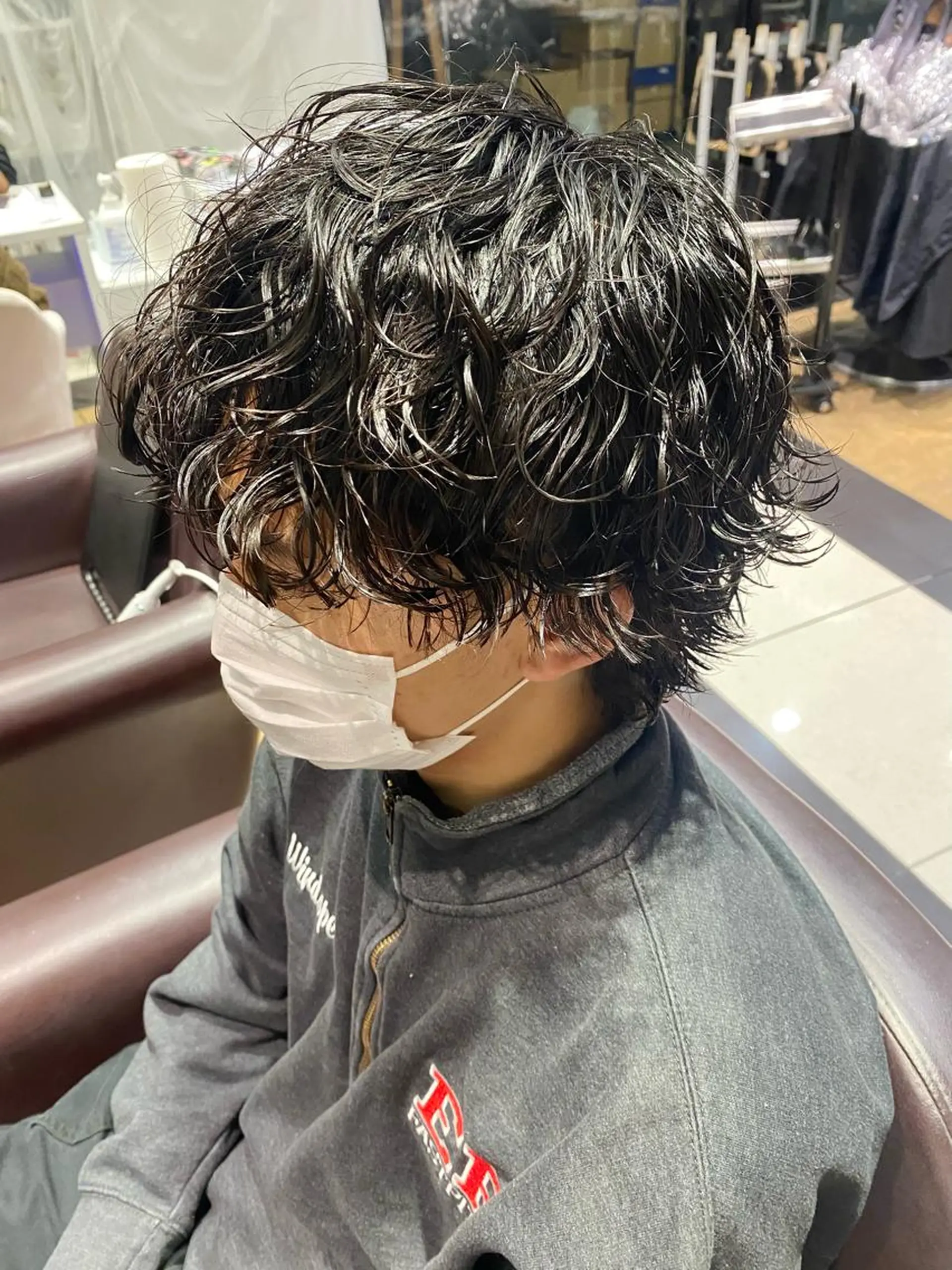 ショート パーマ メンズ 酸スト/フェザー パーマ/三谷海斗のヘアスタイル