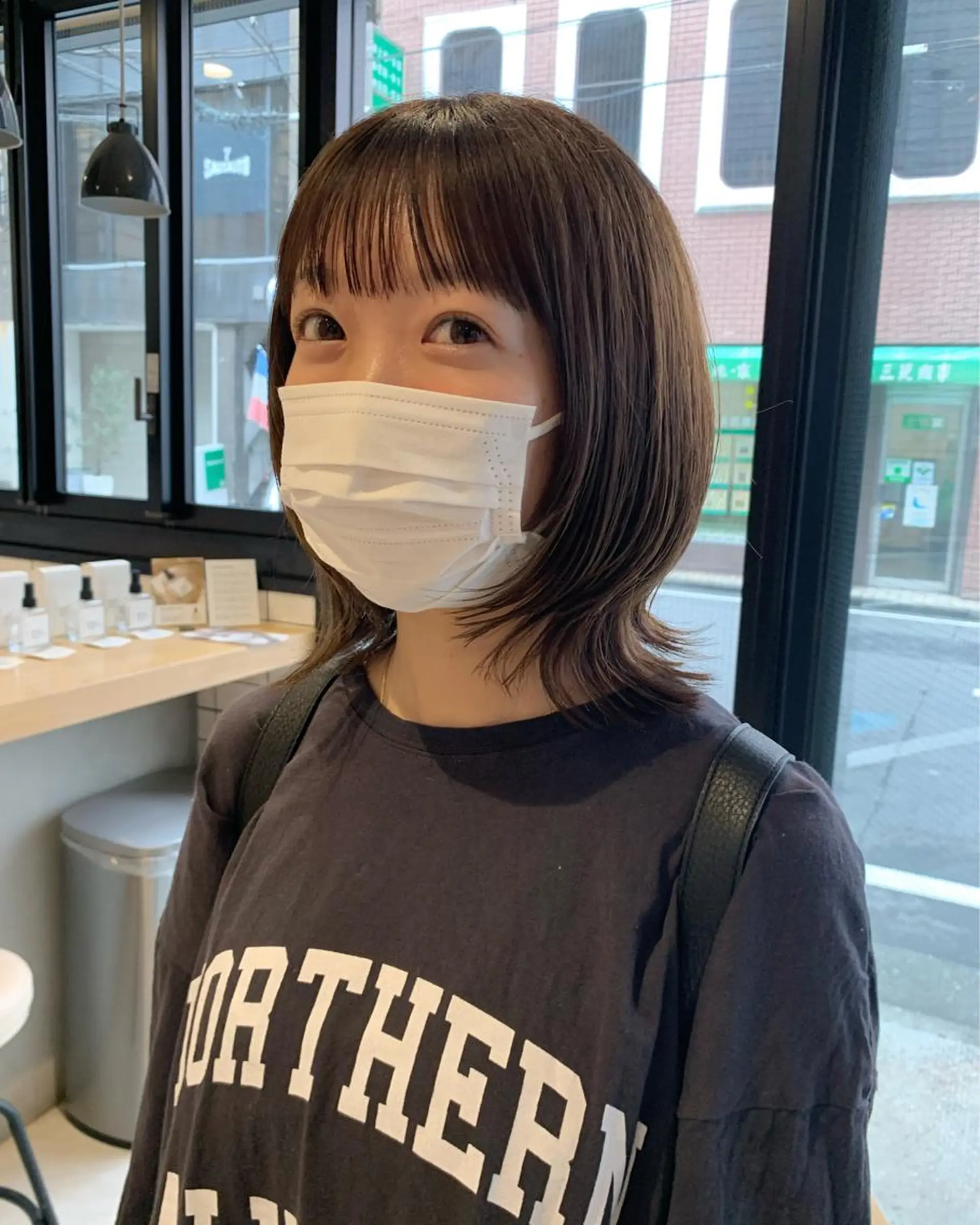 ミディアム レイヤーカット 外ハネヘア フェザー/ニュアンス パーマ/ryutoのヘアスタイル