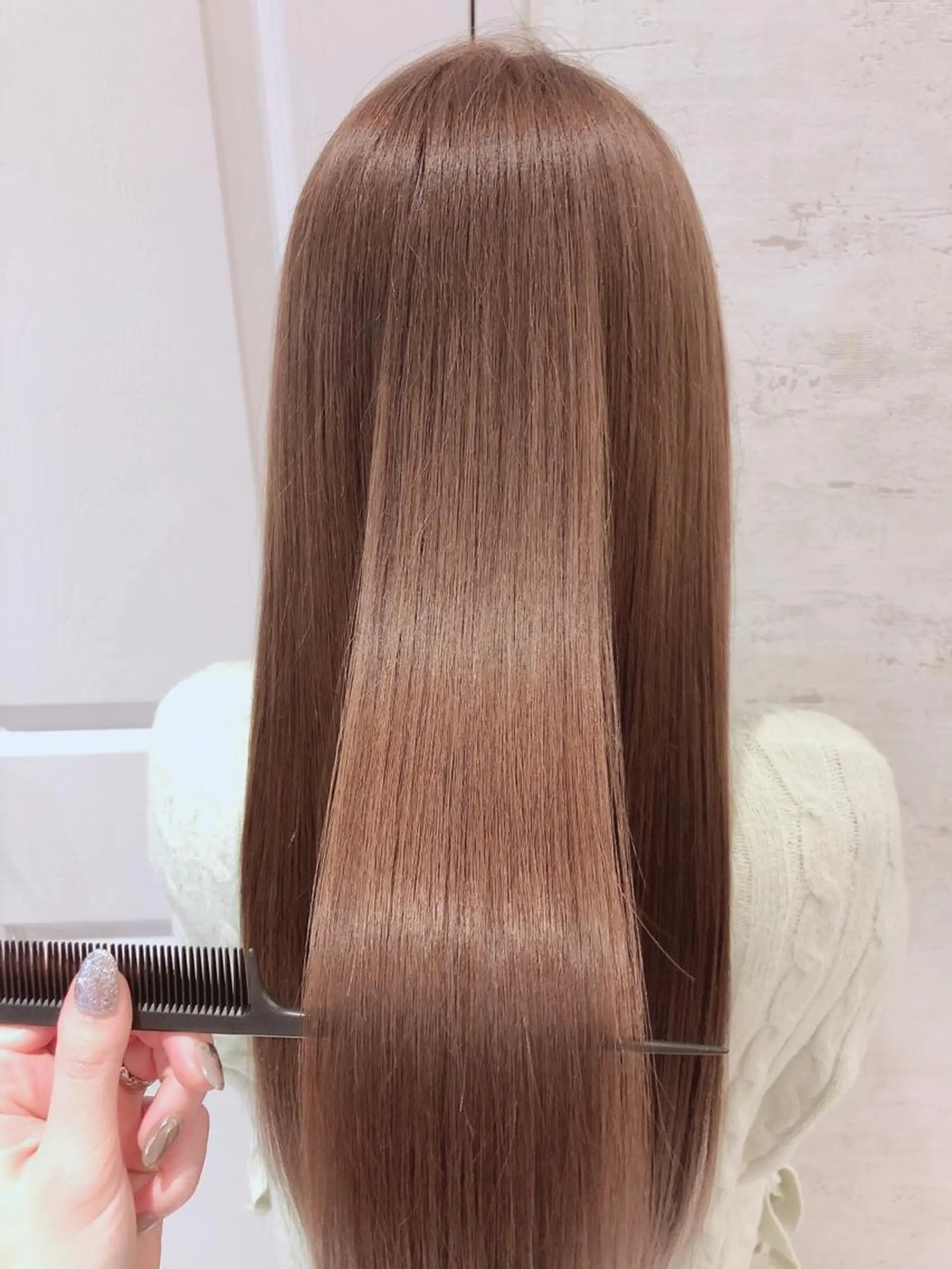 ミディアム カット ヘアカラー トリートメント 代表山口ひな 髪質改善のプロのヘアスタイル